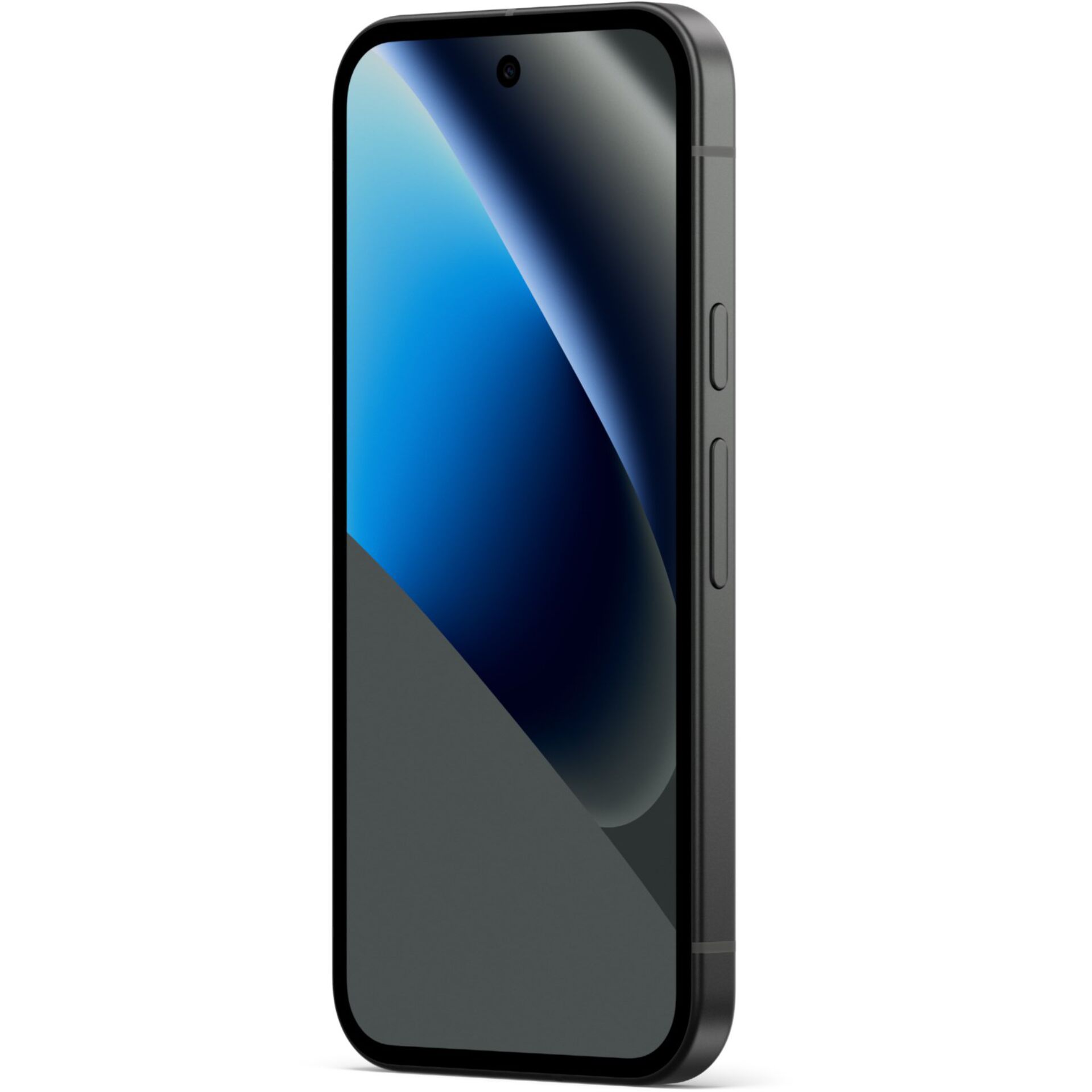 smartphone, schwarz, randloses-display, Notch?, glas?