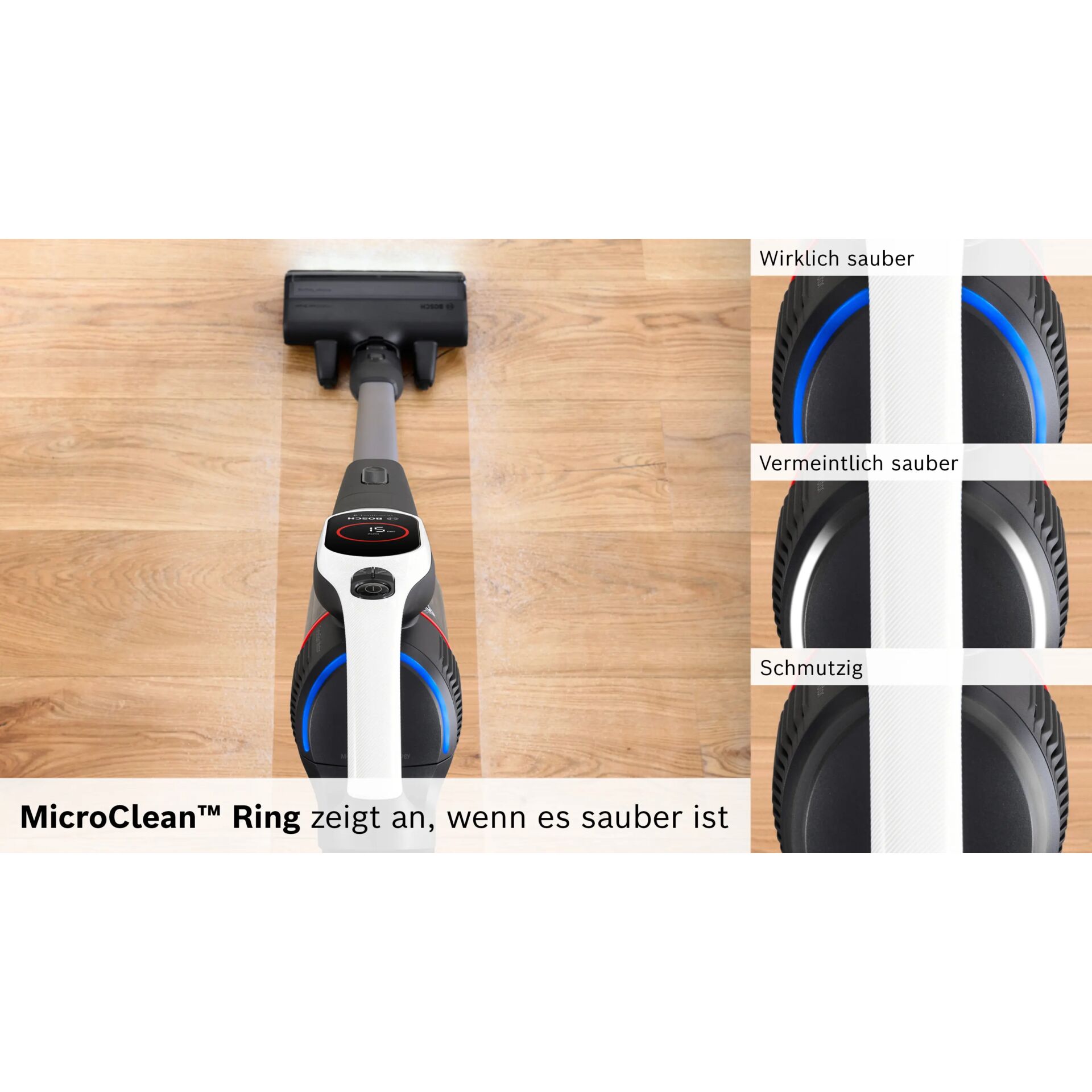 Staubsauger, Stabstaubsauger, Kabelloser Staubsauger, Zubehör, MicroClean Ring