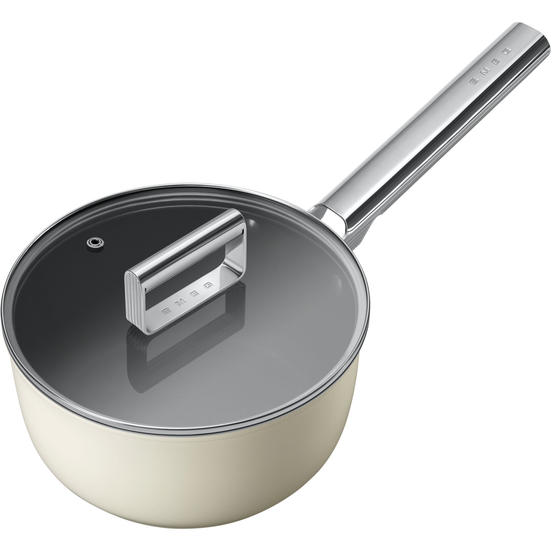 Kochtopf, Pfanne, Edelstahl, Silber, Deckel