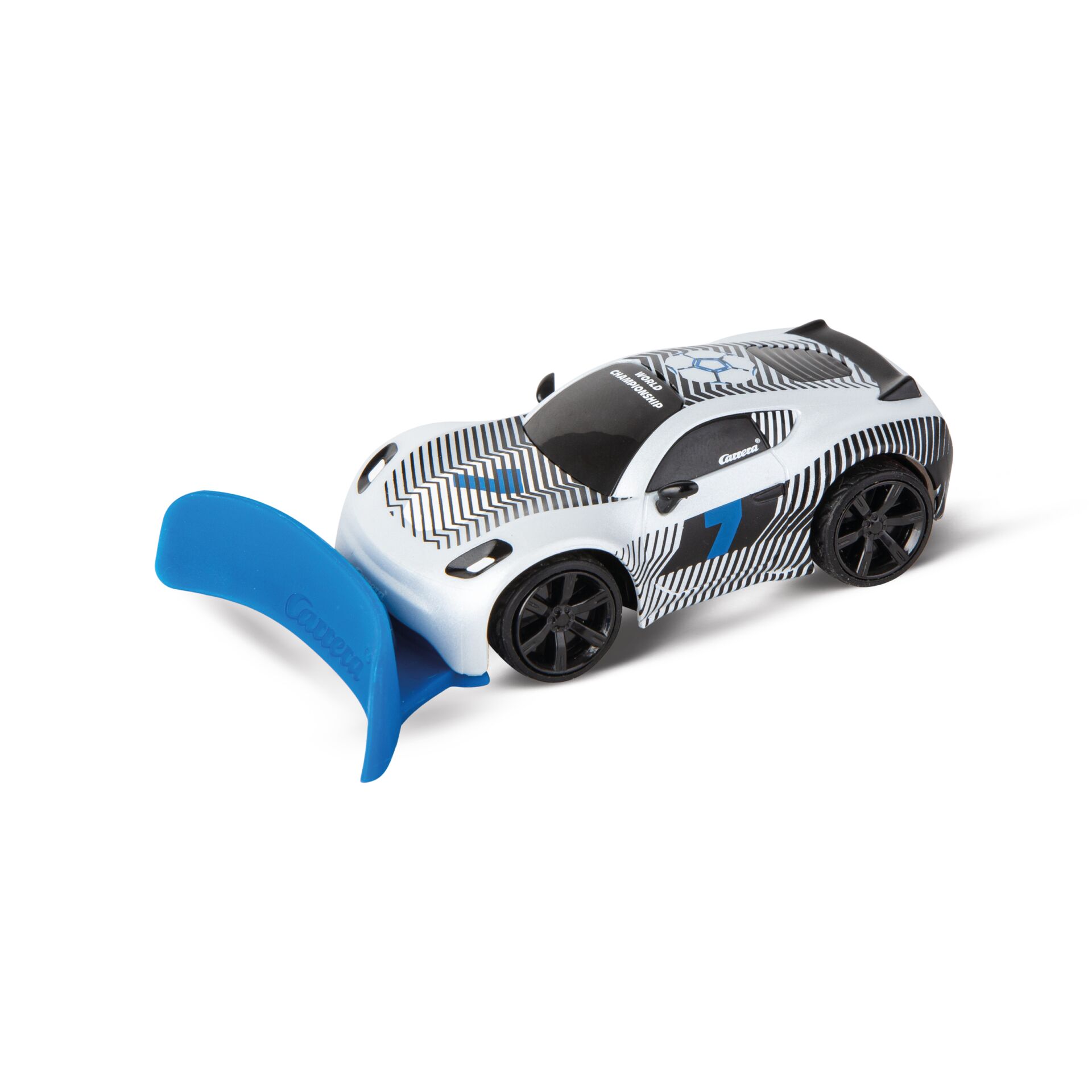 RC-Car, Hot Wheels, Rennwagen, Schwarz-Weiß Muster, Blaues Bauteil