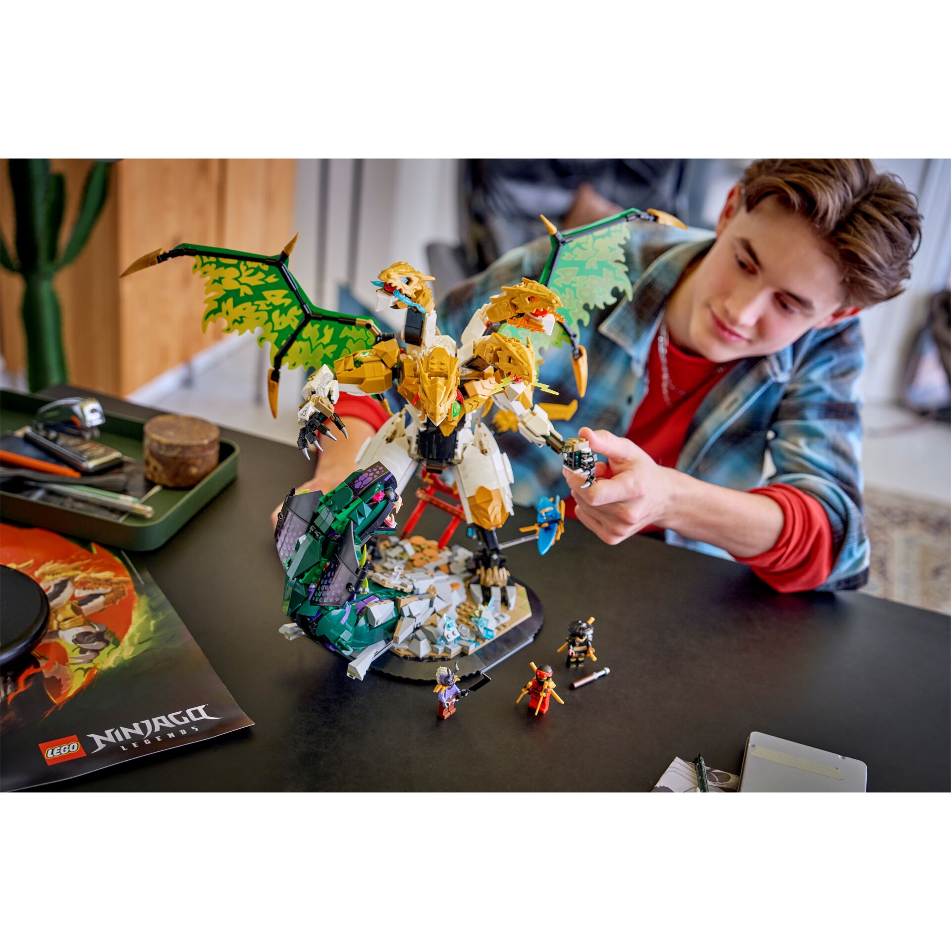 LEGO, Ninjago, Drache, Konstruktion, Figuren