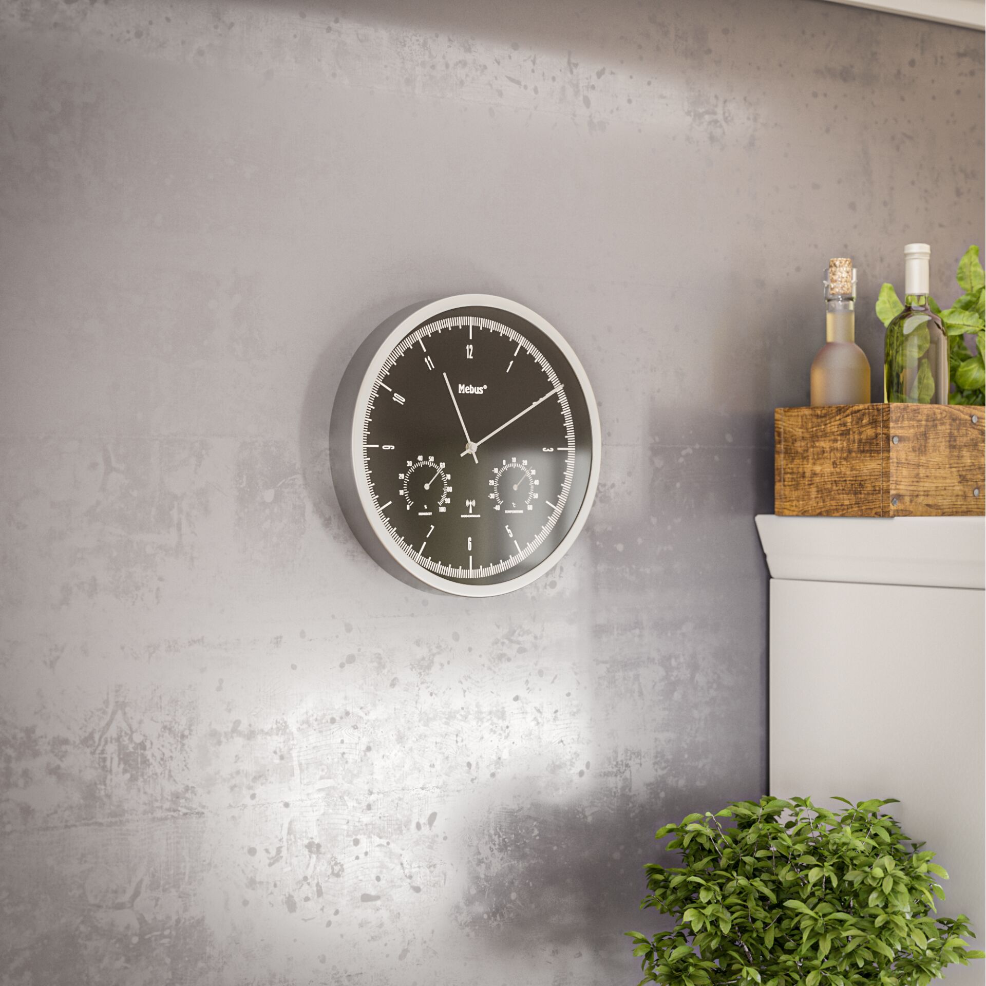 Drinnen, Innenarchitektur, Gebäude, Mauer, Wanduhr