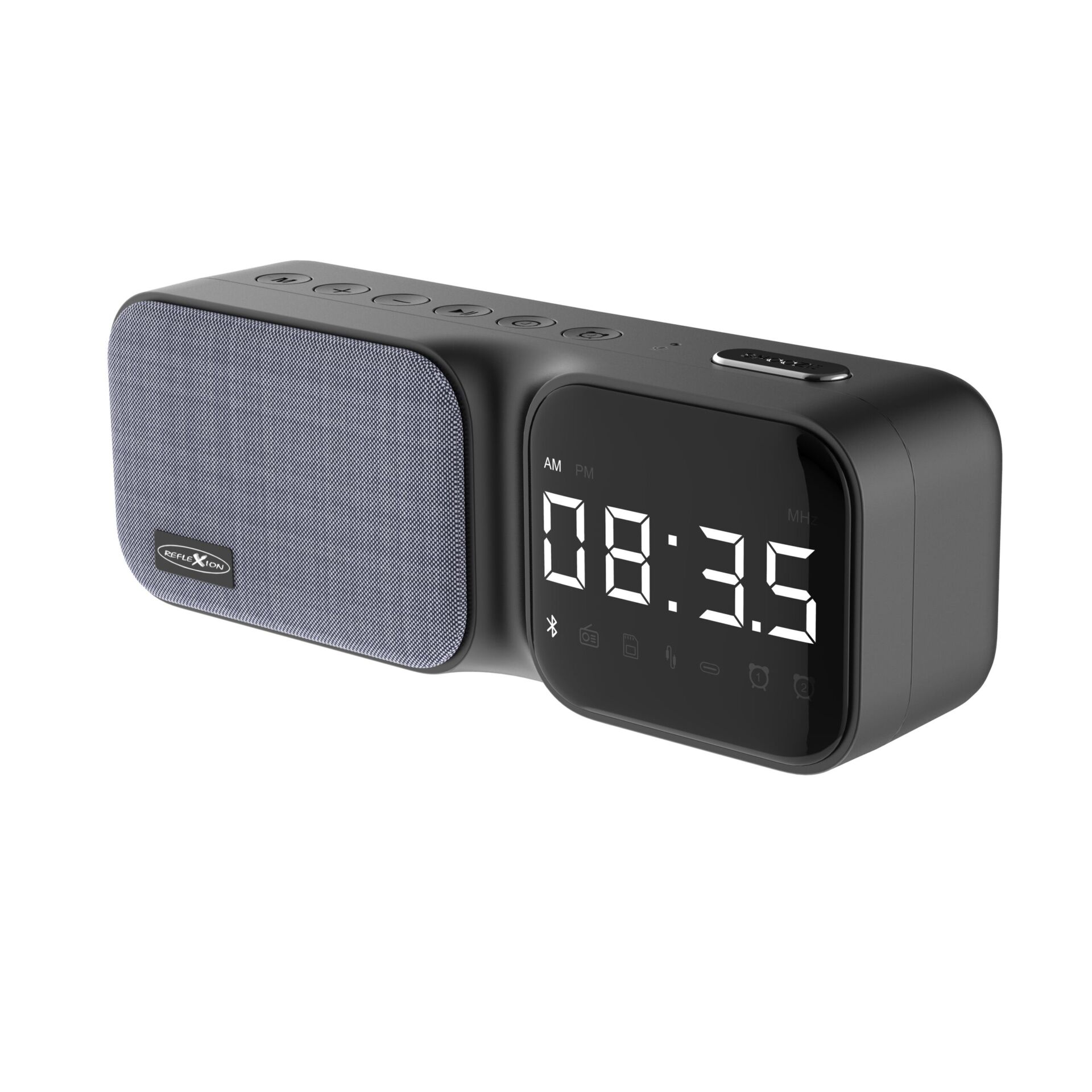 Radiowecker, Bluetooth, LED Display, Bluetooth Lautsprecher, USB Port
