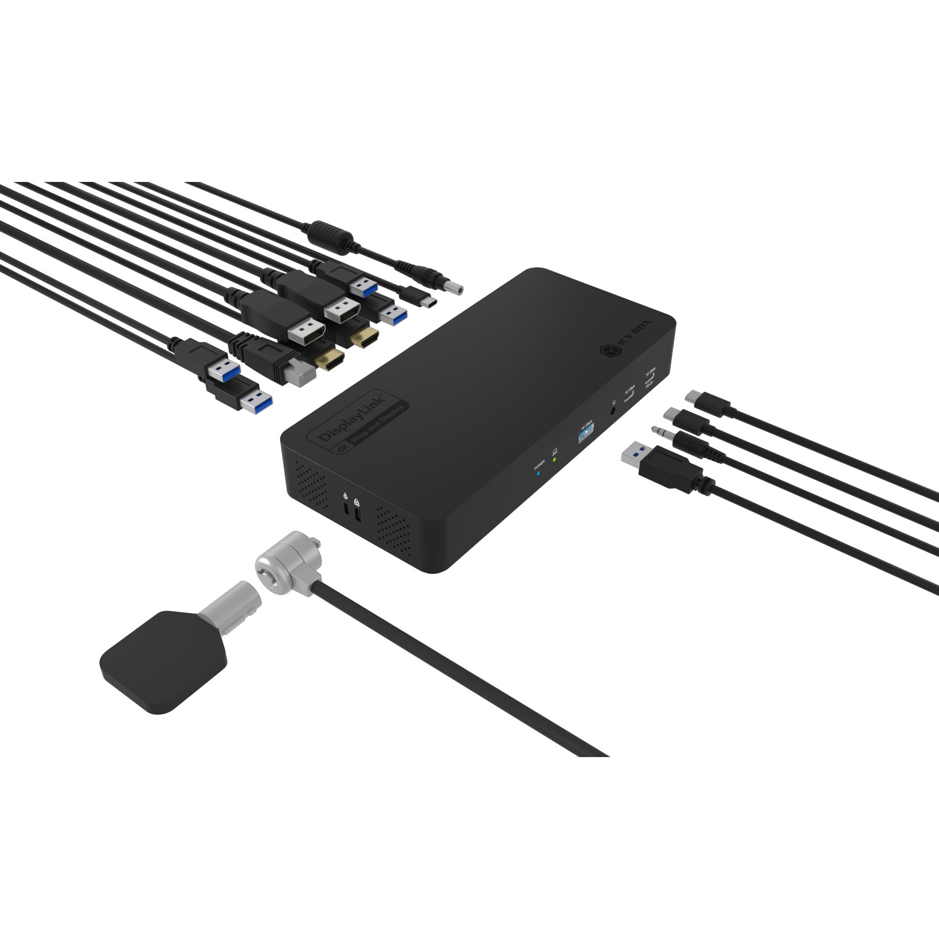DisplayPort-Splitter, USB-Hub, HDMI-Adapter, Multiport-Hub, Docking
