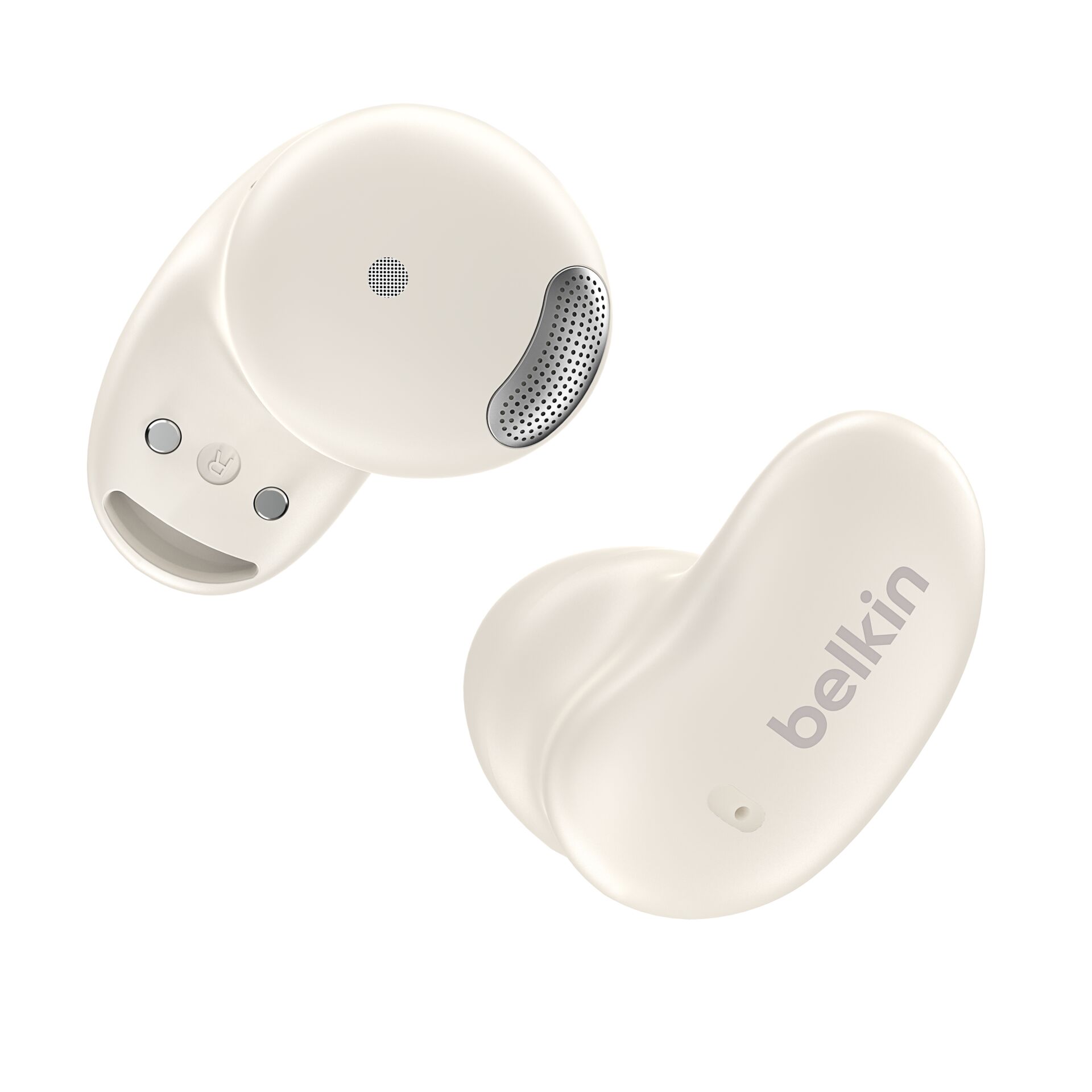 ohrstöpsel, drahtlos, in-ear, beige, ladungstasche