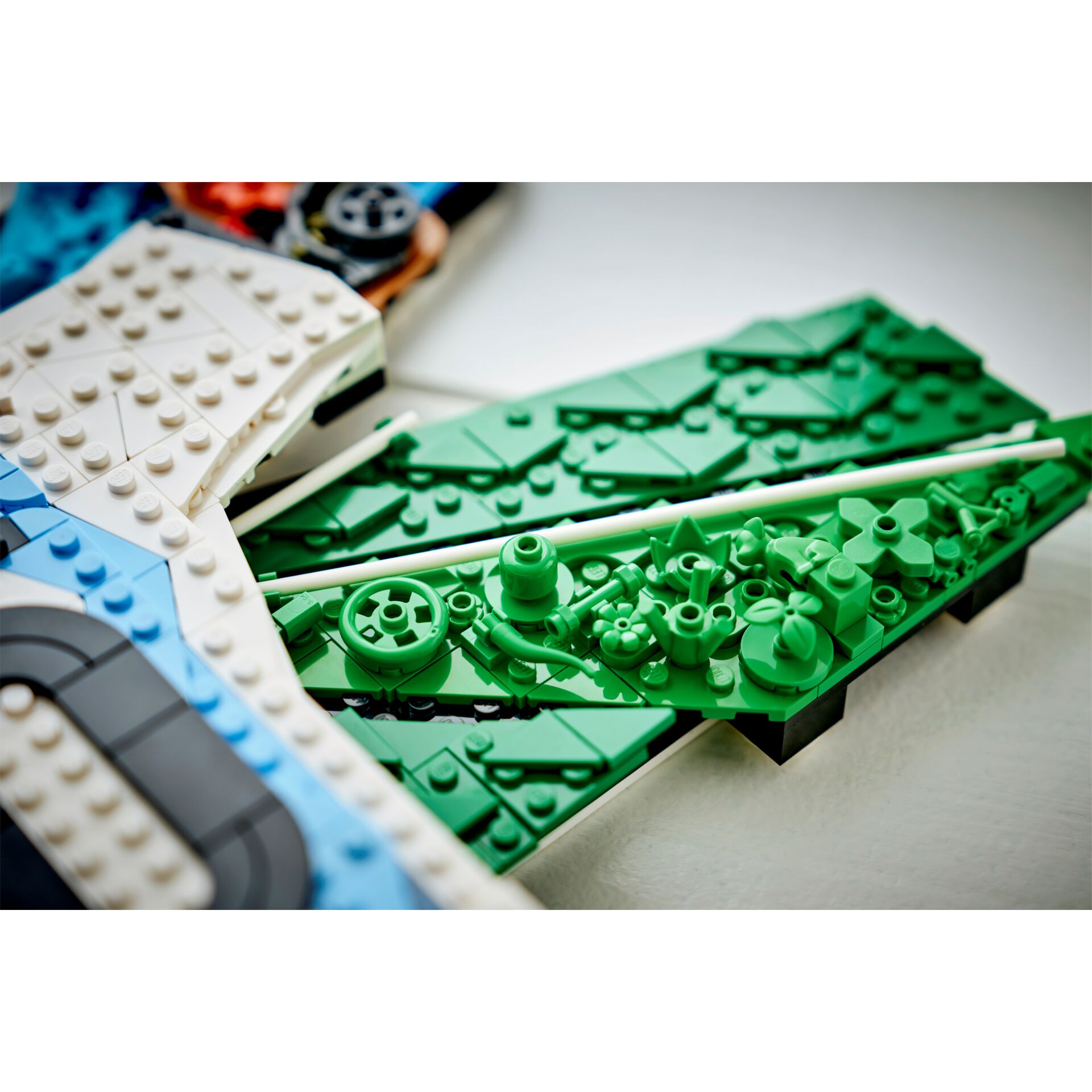 Lego, Bausteine, Schiff, Grün, Modell