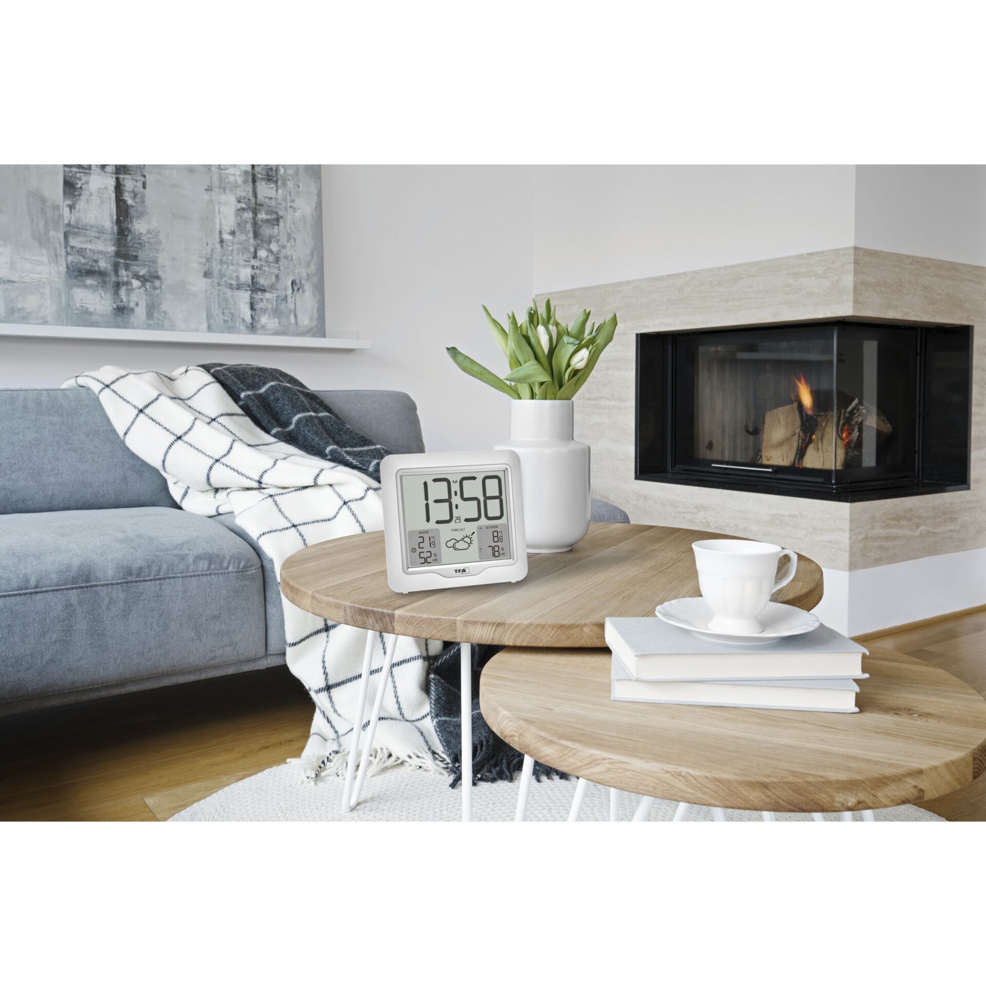 Kaffeetisch, Tabelle, Kamin, Überwachen, Bildschirm