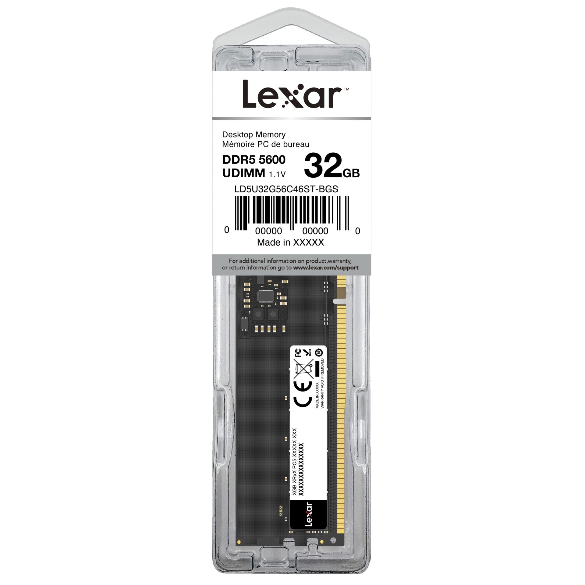 RAM, DDR5, 32GB, UDIMM, Speicher modul