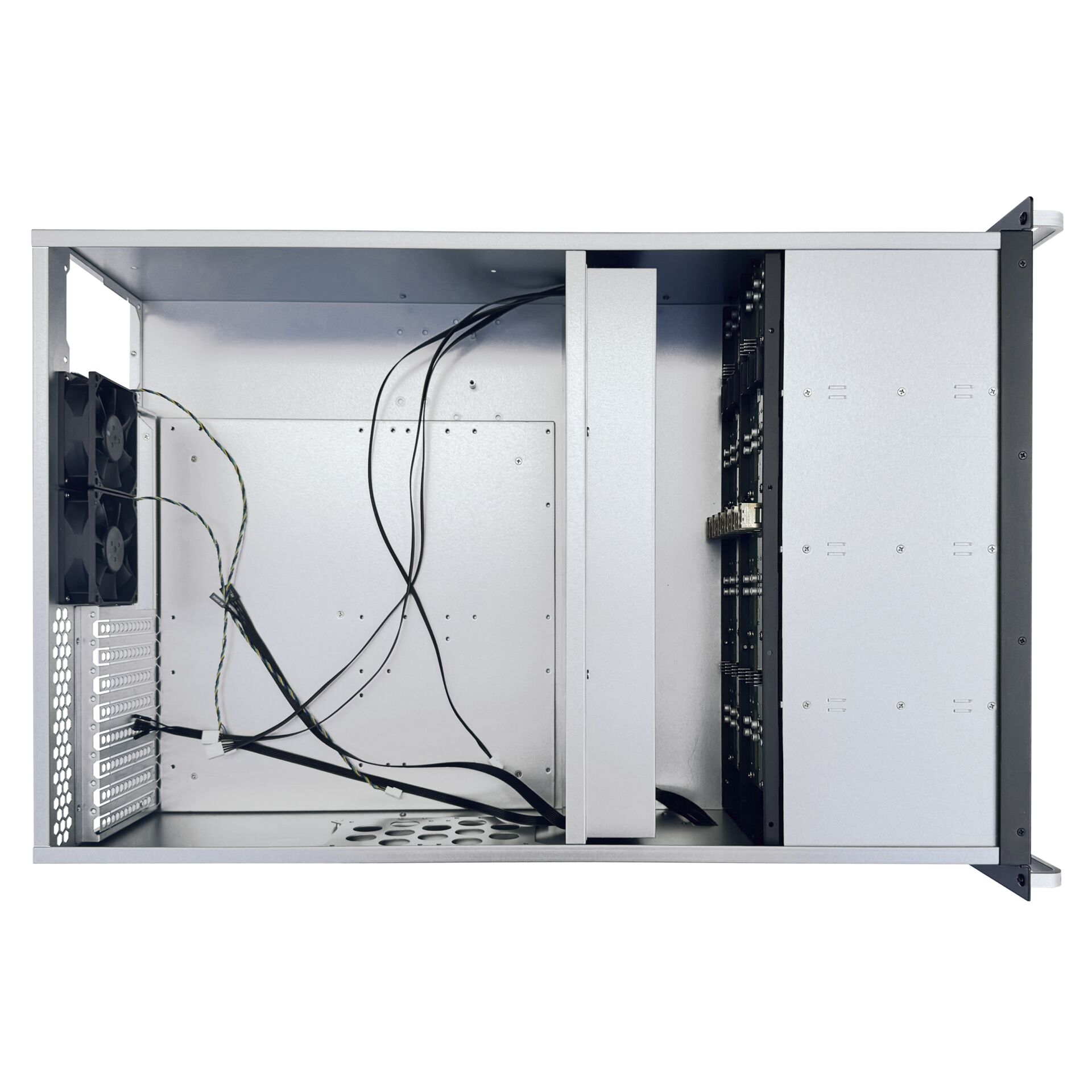Servergehäuse, Rack-Gehäuse, Schlankes Format, Interne Kabel, Kühlungslüfter