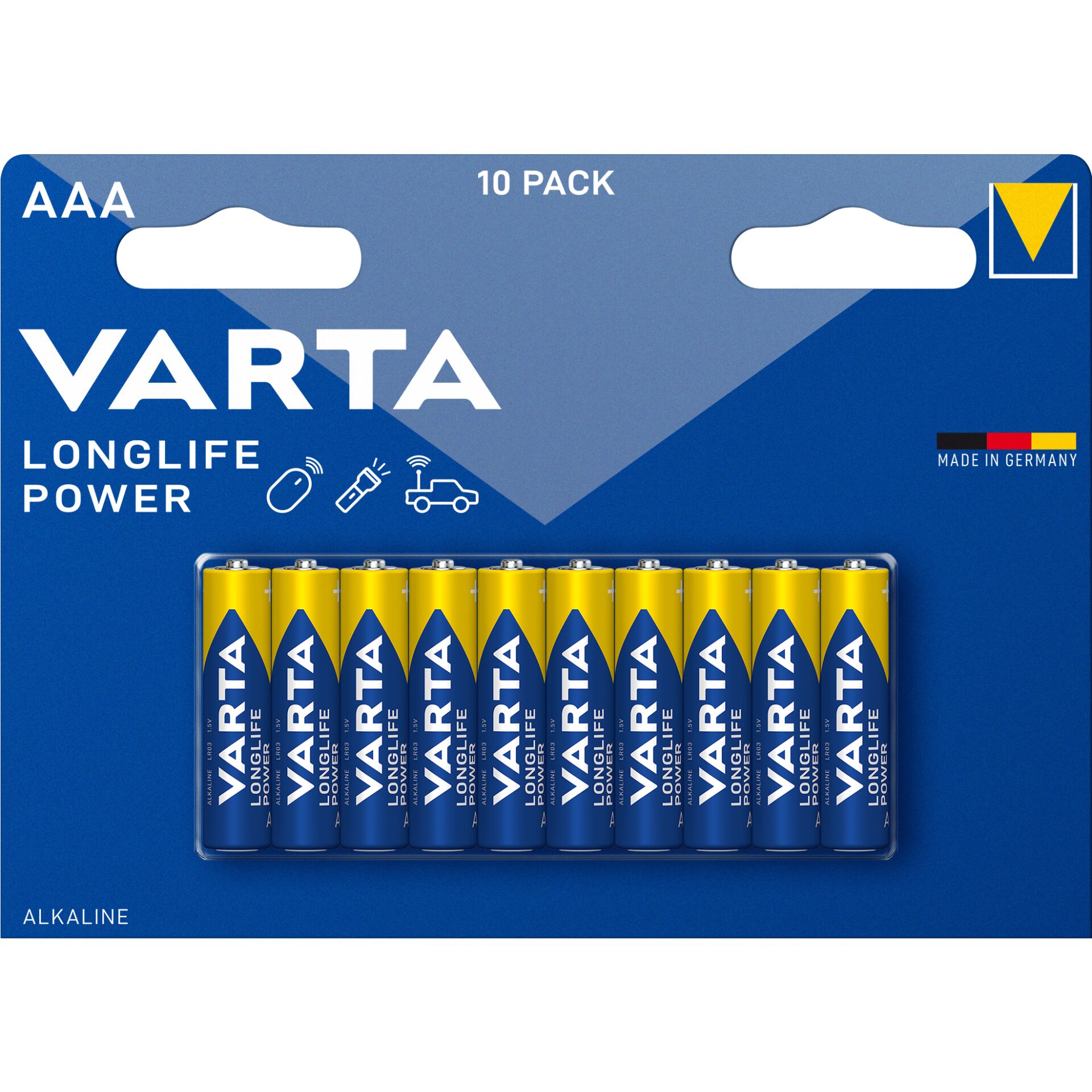 1x10 Varta Longlife Power Micro  AAA LR 03