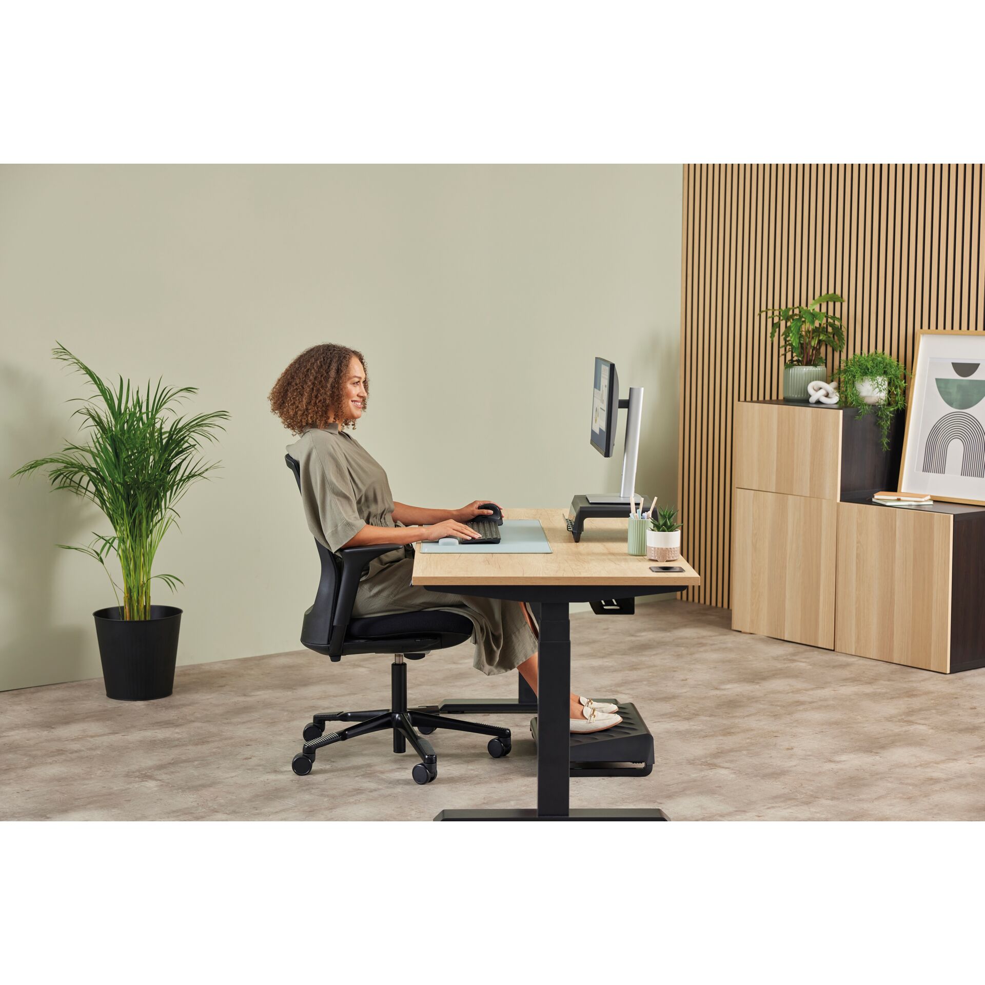 Moebel, Tabelle, Schreibtisch, Person, Frau