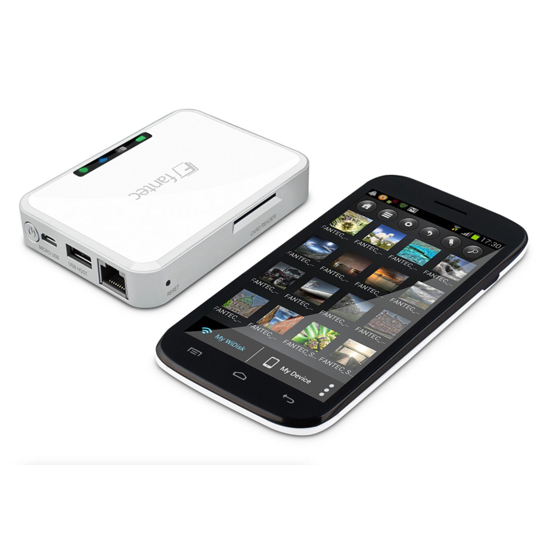 Roter Smartphone, Externer Speicher, Kartenleser, Kompakt Laptop, Touchscreen-Phone