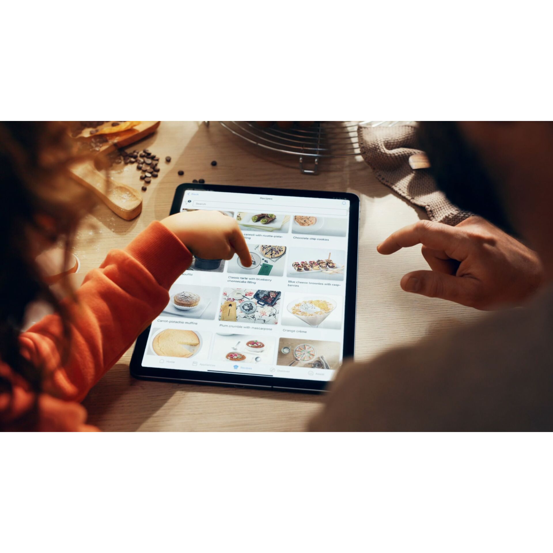 Computer, Tablet-Computer, Finger, Fotografie, Burger