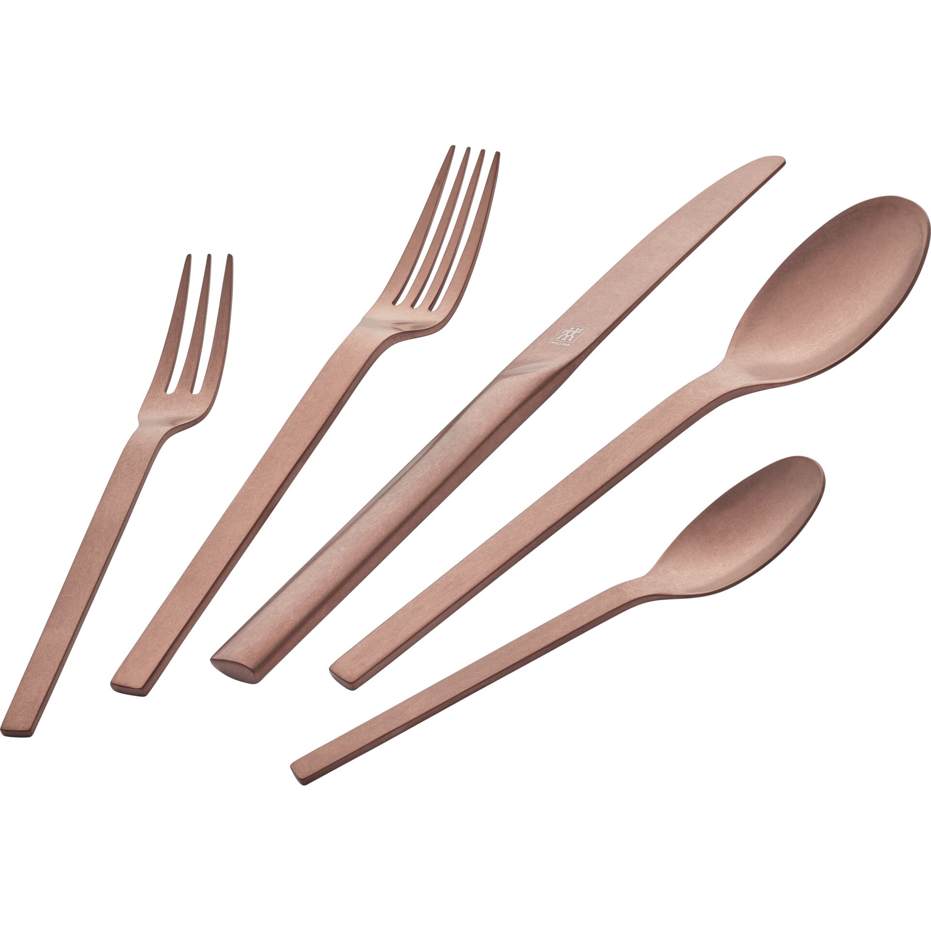 Gabelset, Besteck, Roségold, Material: Metall, Spülmaschinenfest