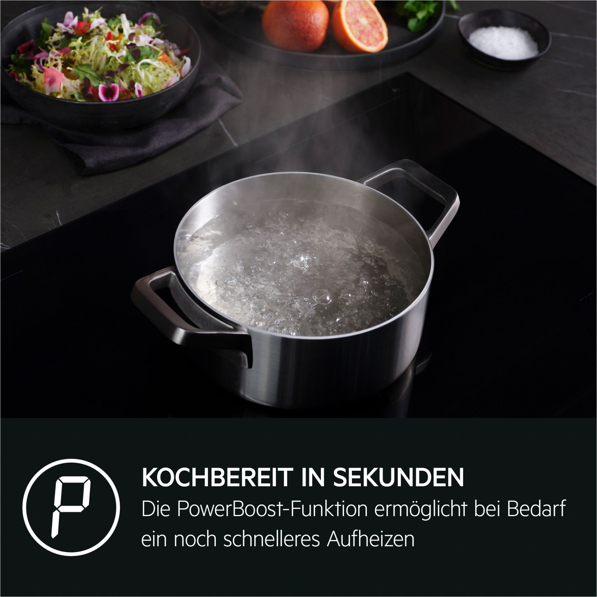 Siedend, Kochen, Essen