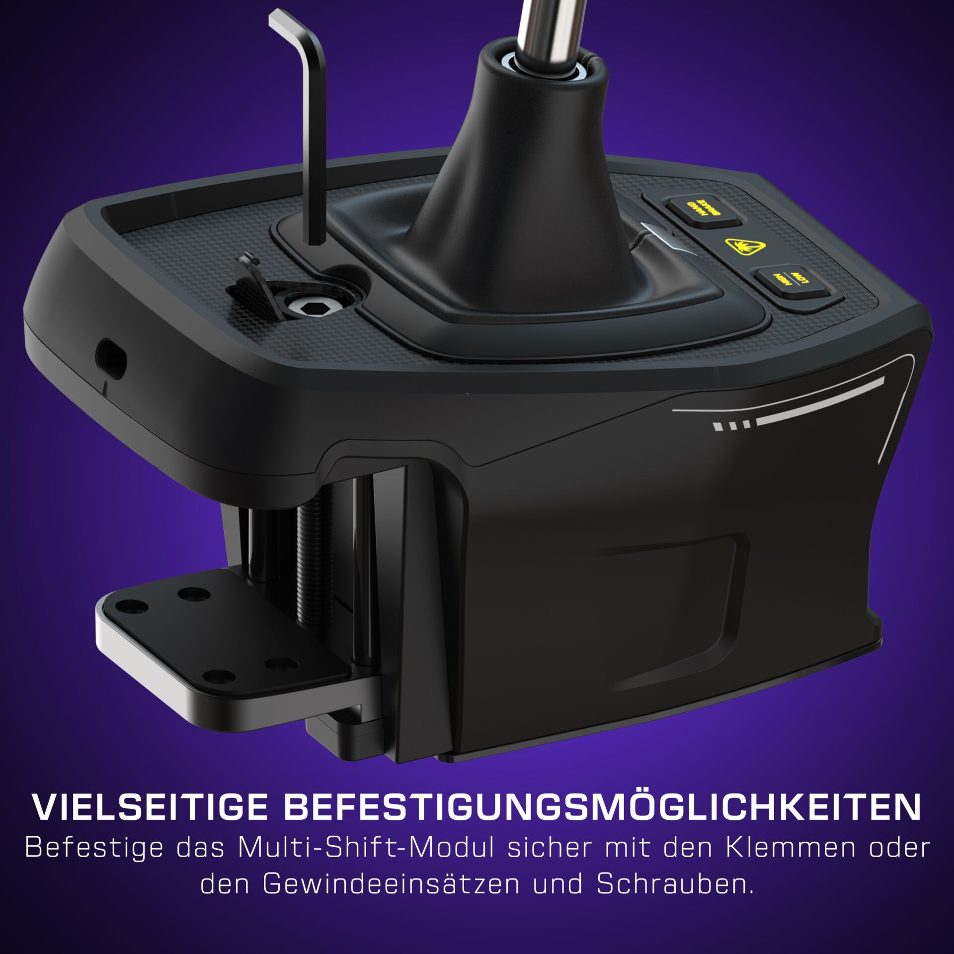 Pedalshifter, Schaltknüppel, Gadget, Armaturenstation, Clamp-Adapter