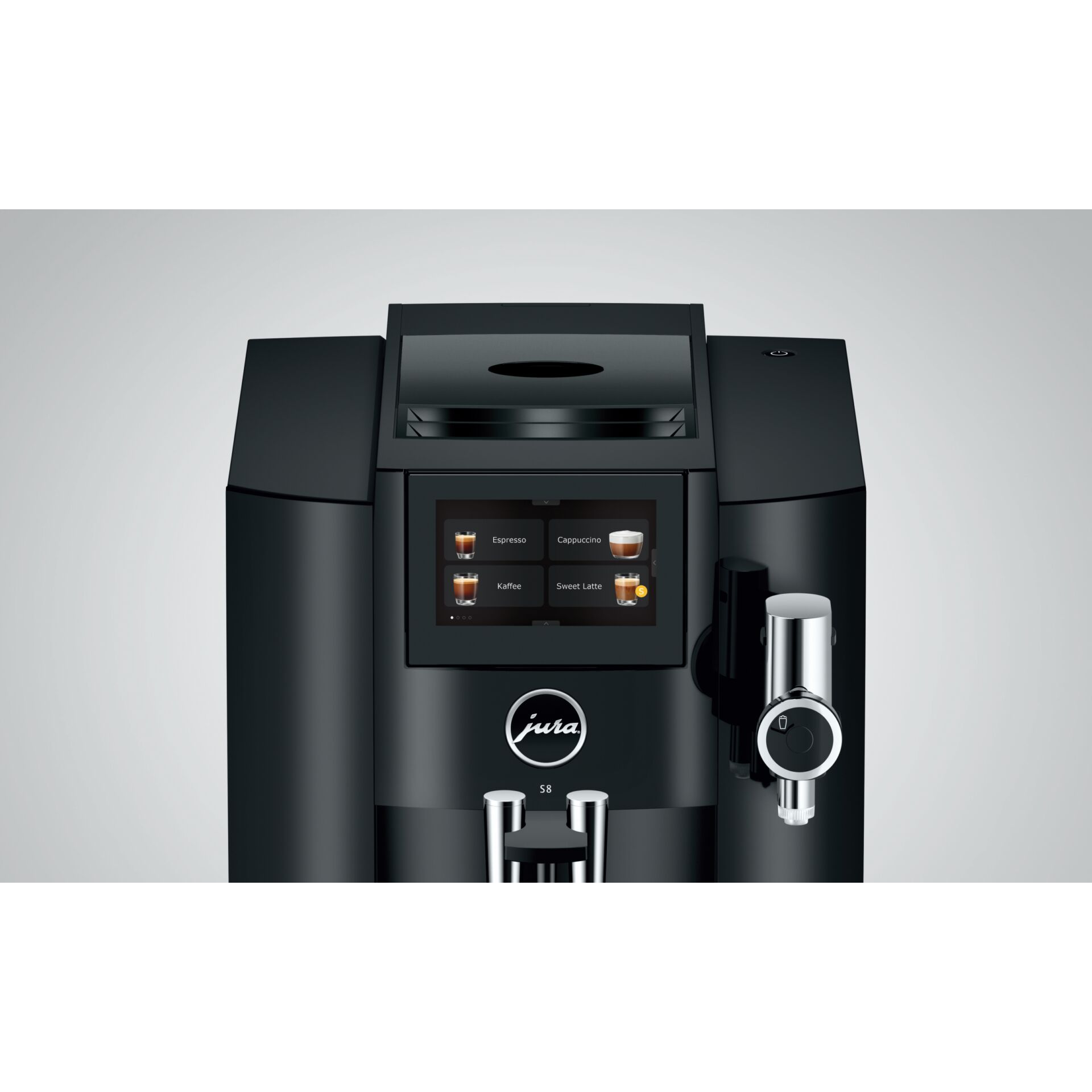 Kaffeemaschine, Kaffeeautomat, Espresso Maschine, Touchscreen, Schwarz