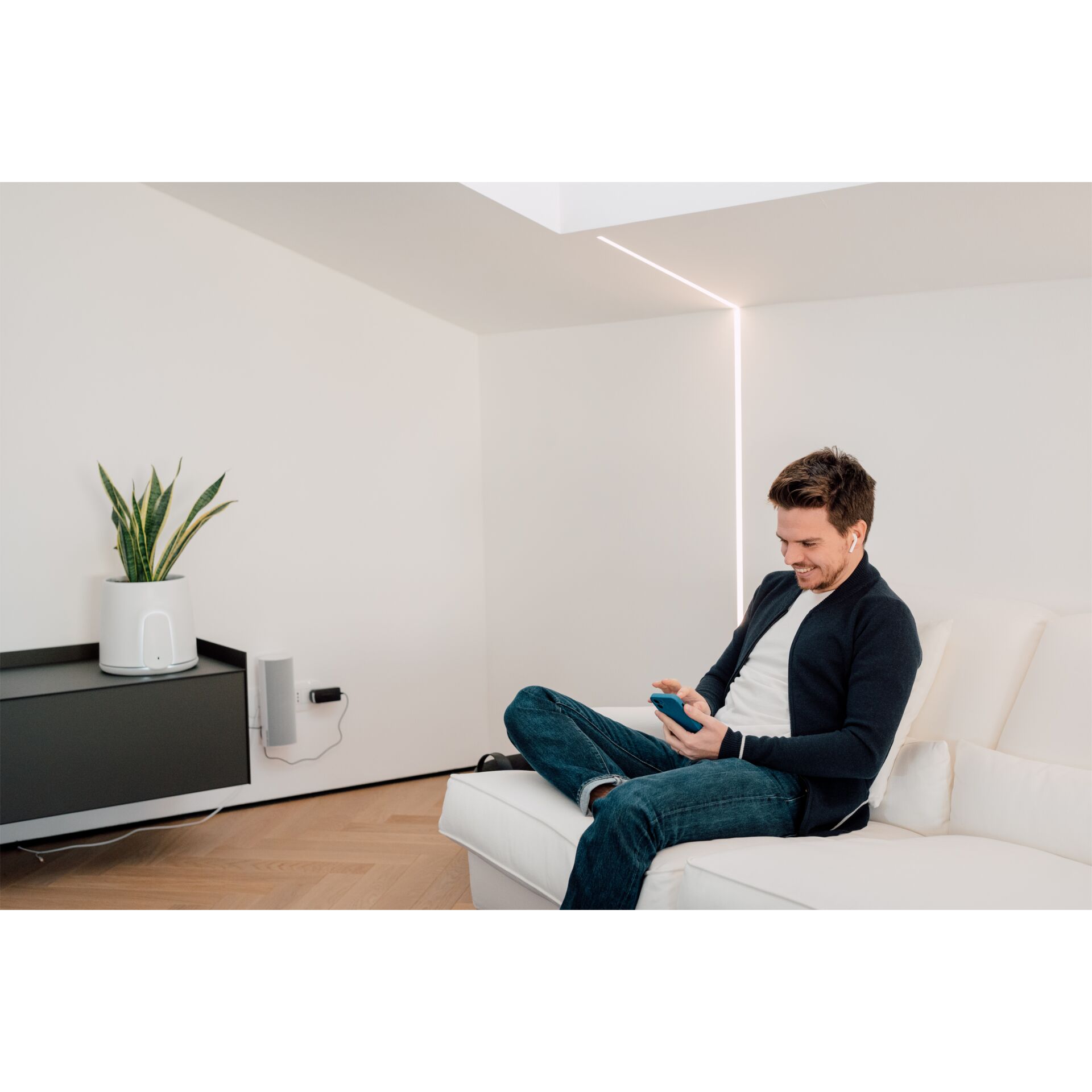 Person, Sitzen, Lampe, Drinnen, Innenarchitektur