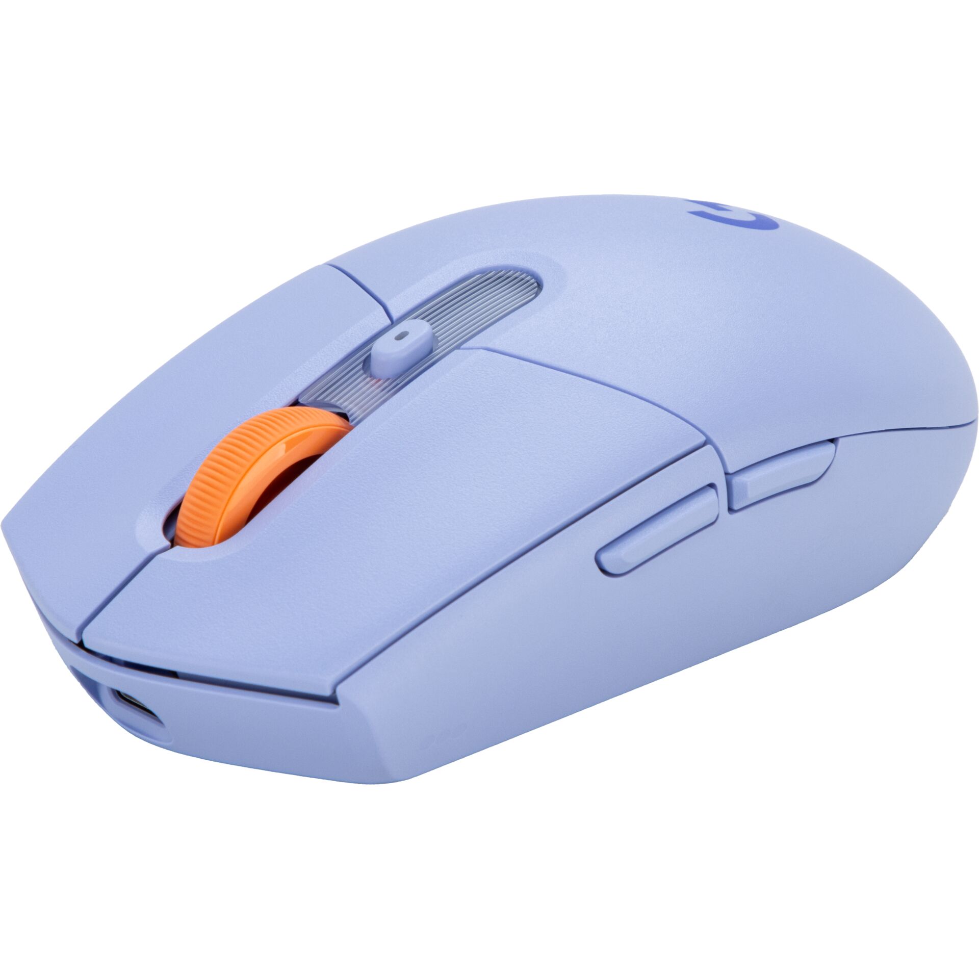 Computer mouse, Wireless, Blau, Oranger Scrollrad, Ergonomisch