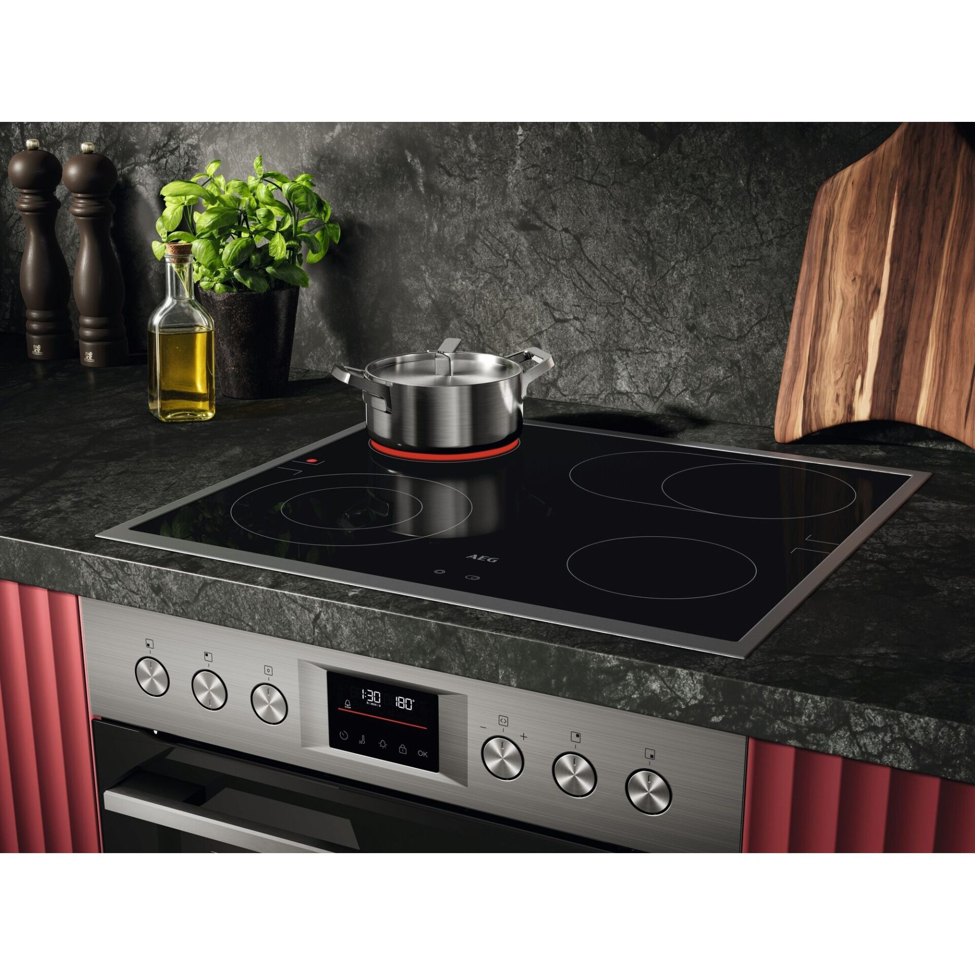 Kochfeld, Drinnen, Küche, Kochgeschirr, Topf