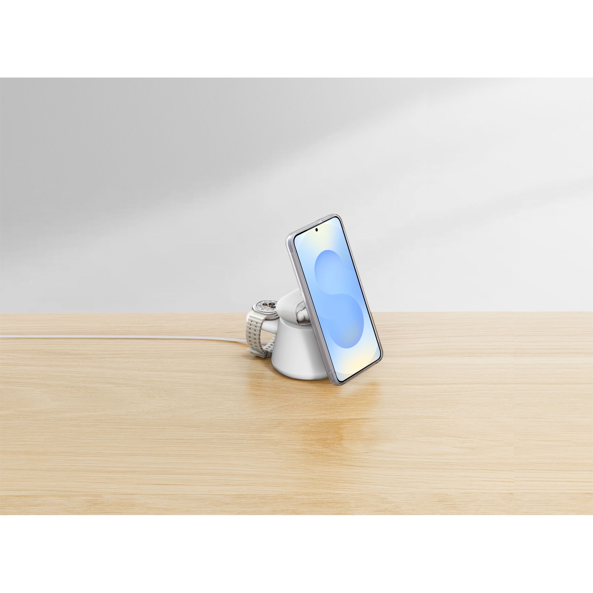 Smartphone, Phone stand, Phone stand, Wireless charging, Tabletop display