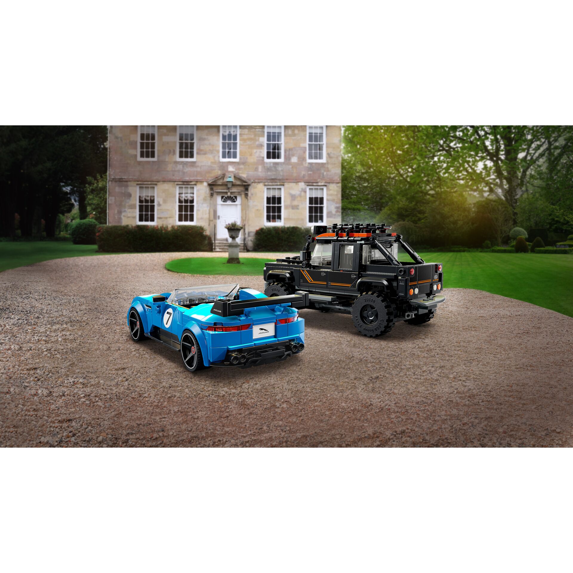 LEGO Auto, blaues Auto, Sommersportwagen, Geländewagen, Technic
