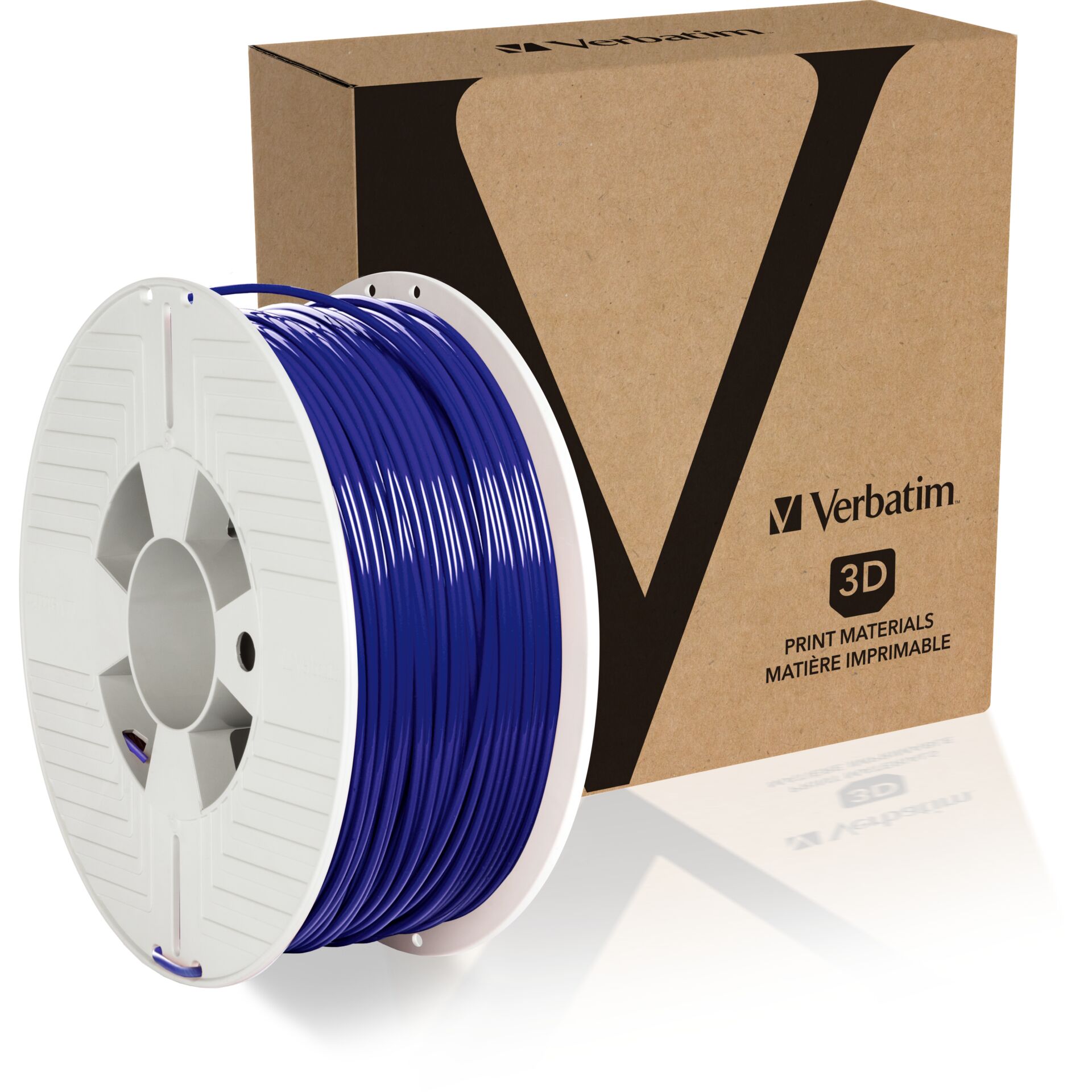 Band, 3D-Druck Filament, PLA-Filament, blaues Filament, Spule, Verbatim