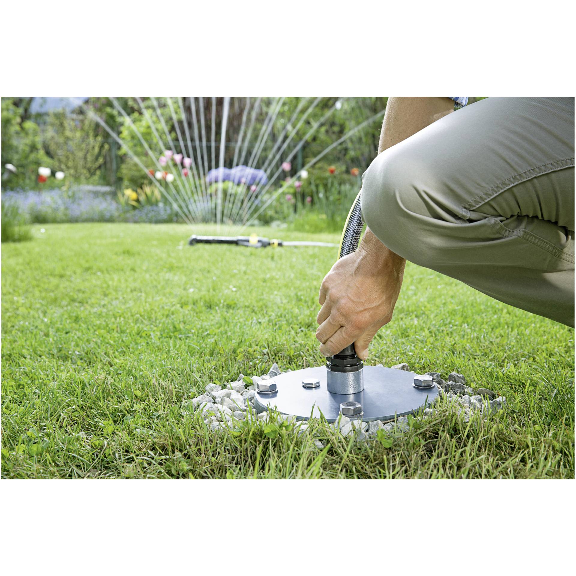 Gras, Wasser, Rasen, Garten, Maschine