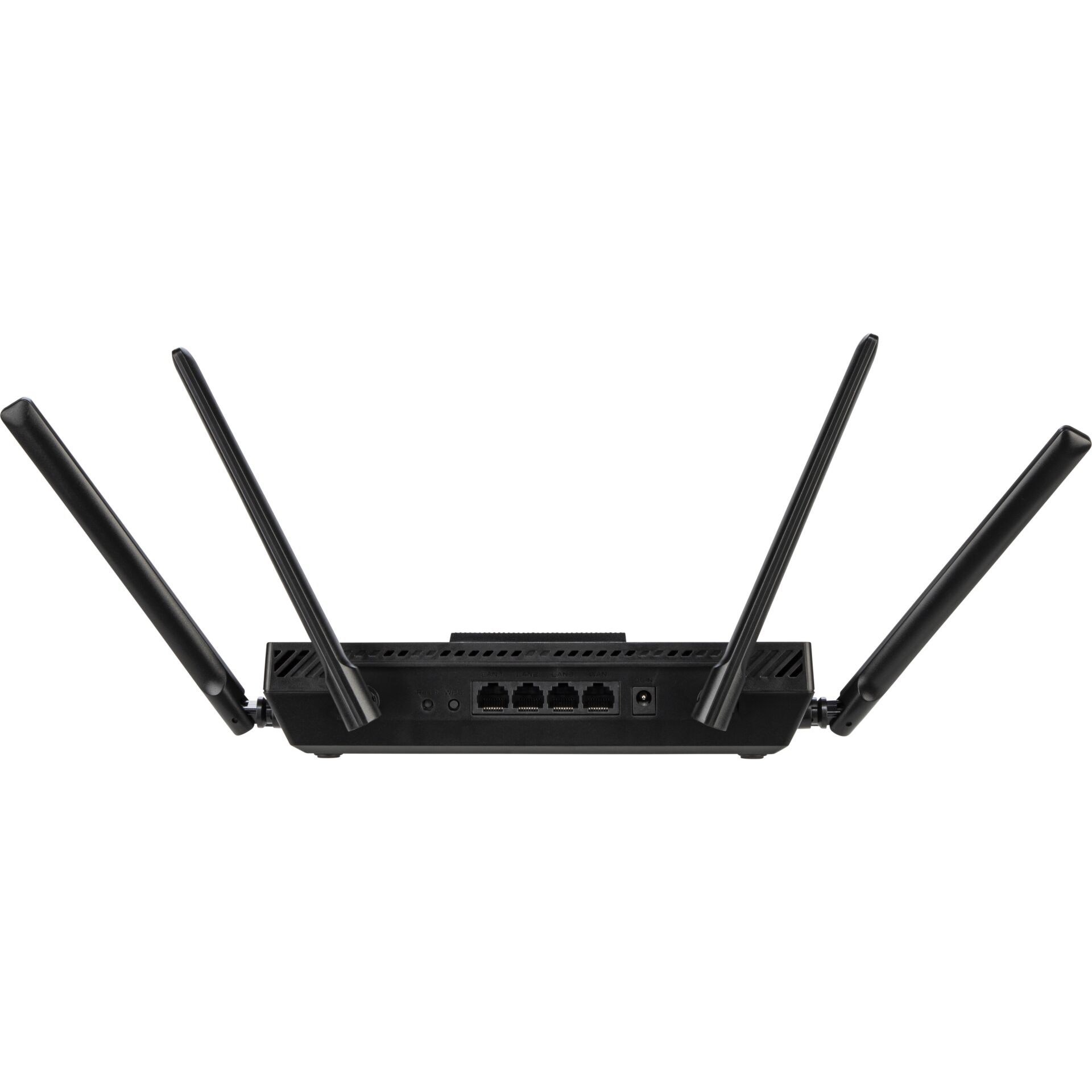 WLAN-Router, Antenne, Quad-Antennen, Gehäuse, Ethernet-Ports