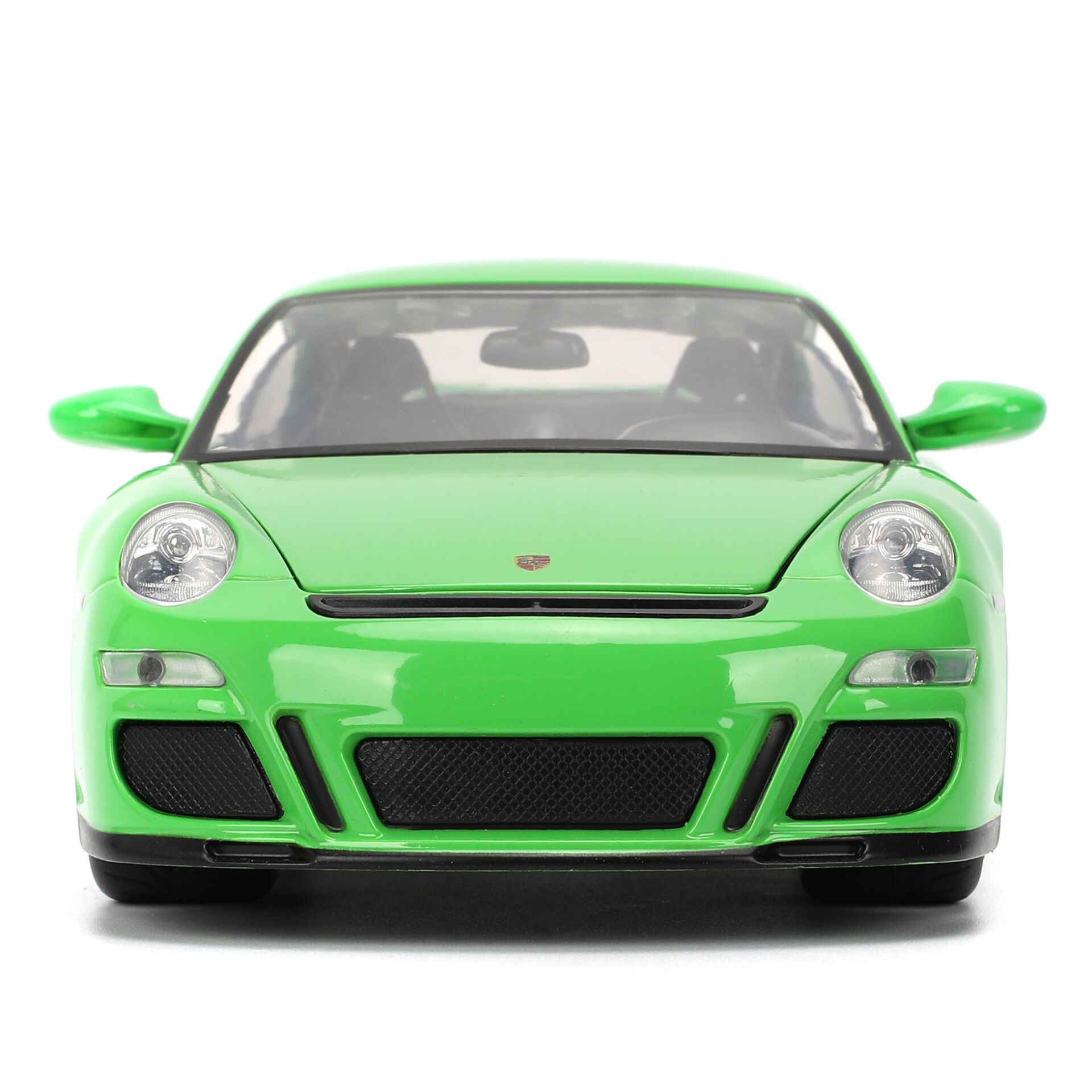 auto, sportscar, grün, frontale ansicht, modellauto