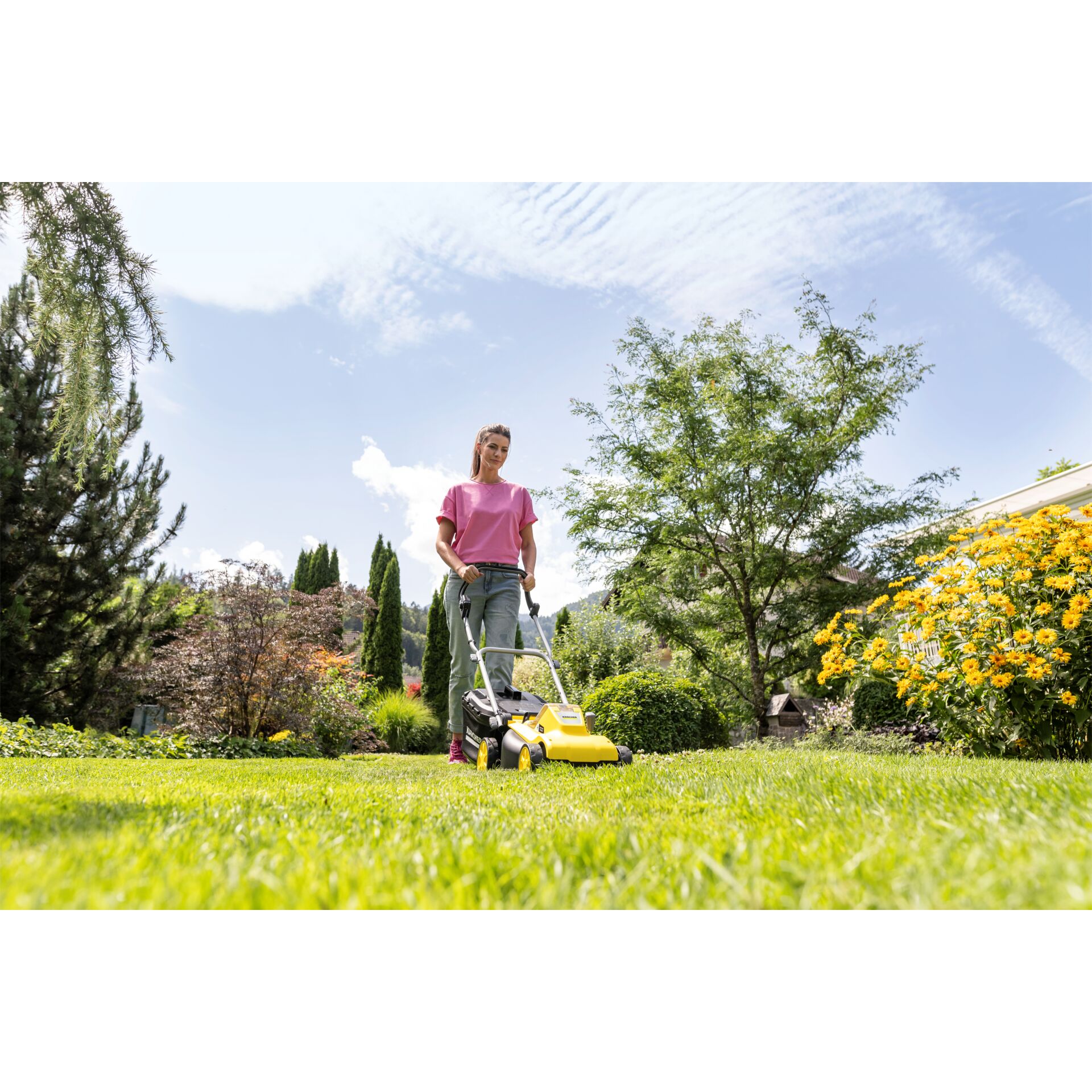 Gras, Rasen, Gerät, Rasenmäher, Rasen mähen