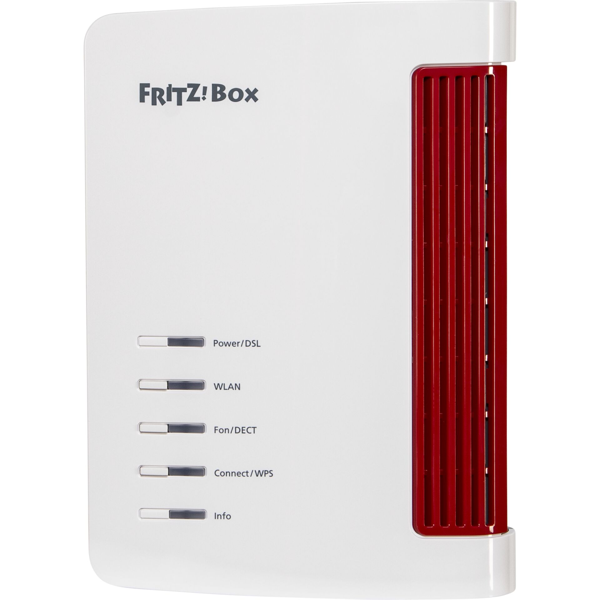 Router, Netzwerk, FRITZ!Box, weißes Gerät, roter Ventilator