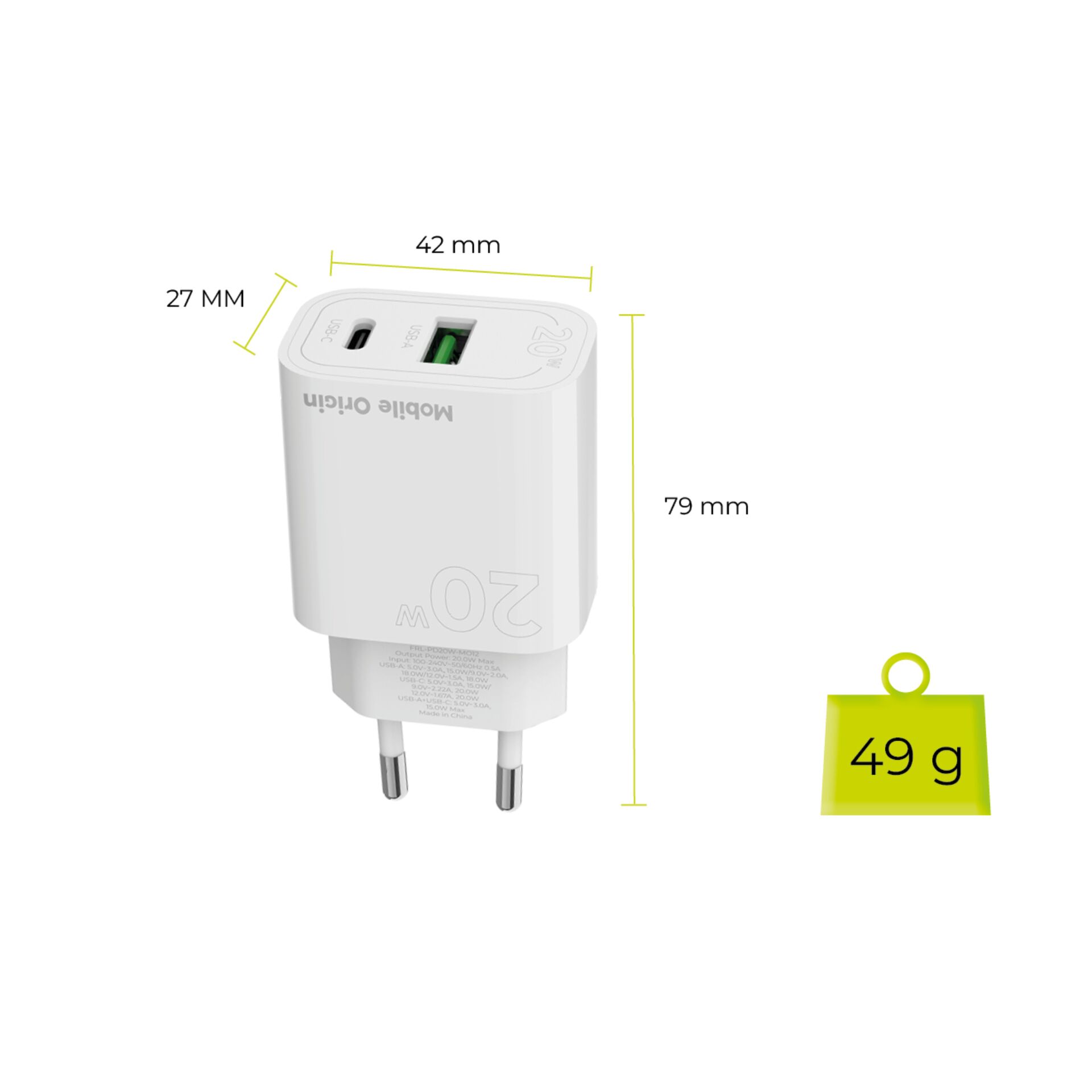 Ladegerät, USB, USB-C, Adapter, Kompakt