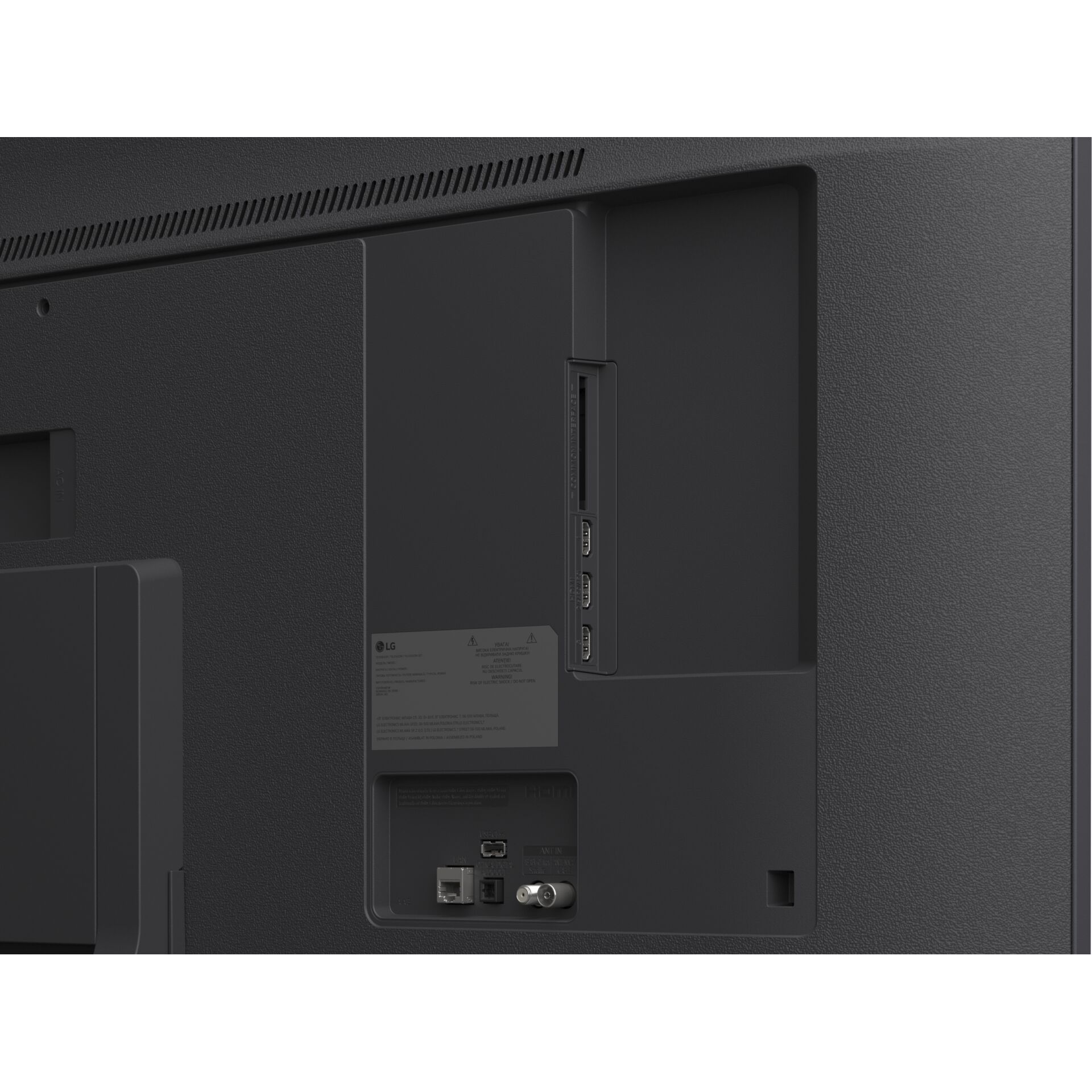 HDMI, USB, LAN, HDMI-CEC, TV-Rückseite