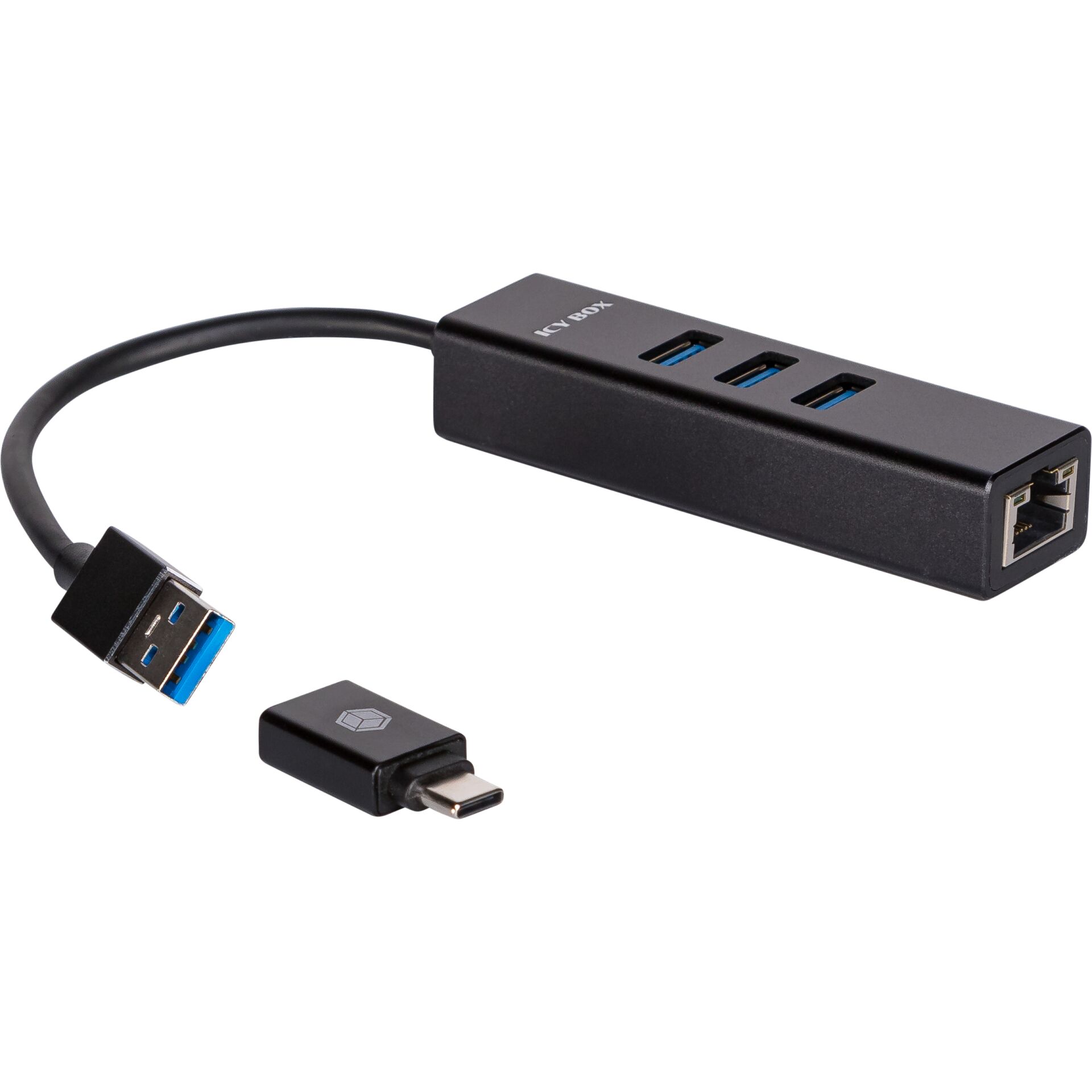 ICY BOX IB-HUB1419-LAN  Netzwerkadapter
