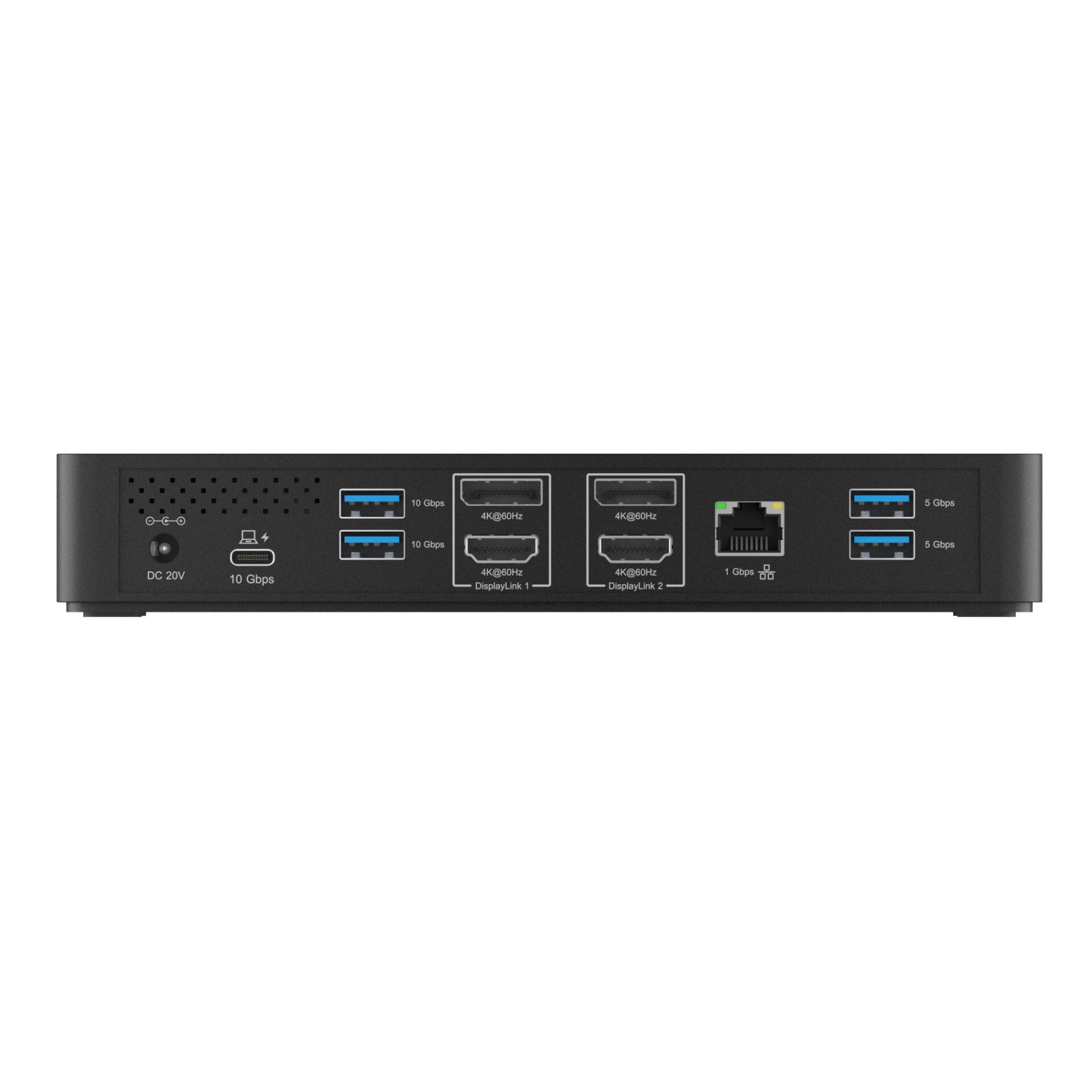 Netzwerk-Switch, USB 3.0, RJ45-Port, DisplayLink, 4K60Hz