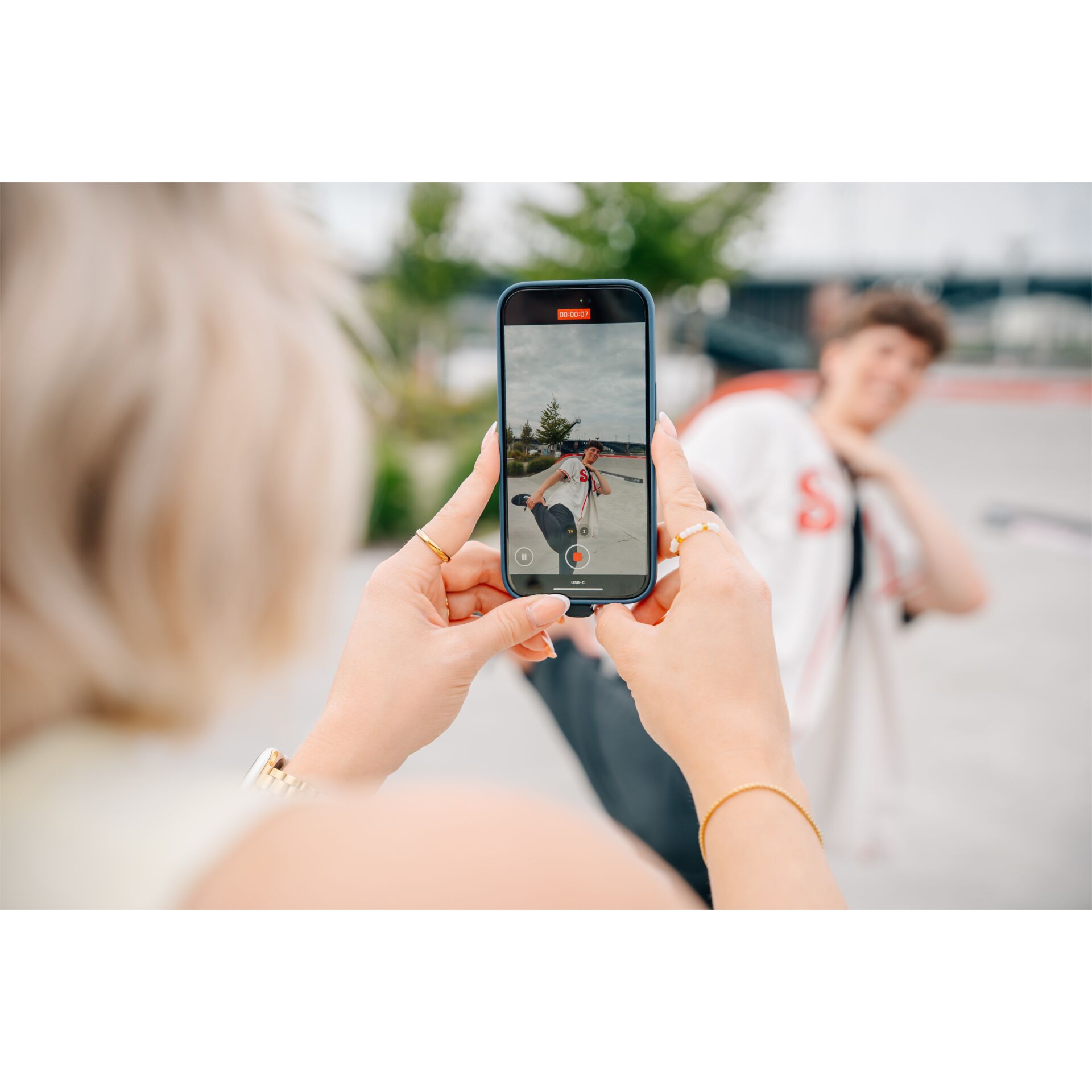 Photographie, Telefon, Handy, Person, Frau