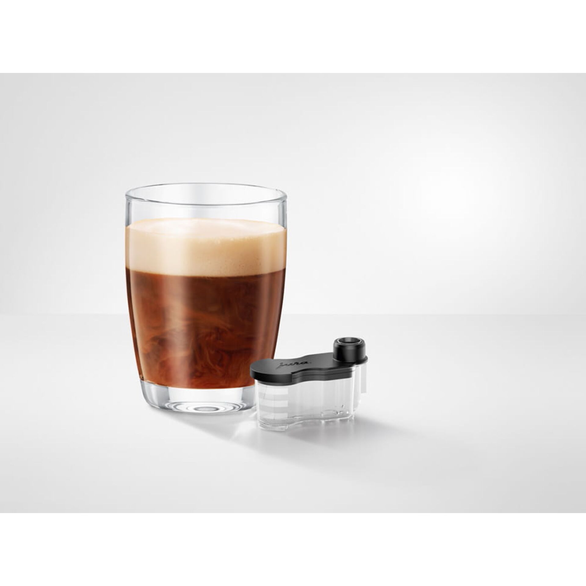 kaffee, glas, kaffee-krug, schaum, zubereitungswerkzeug