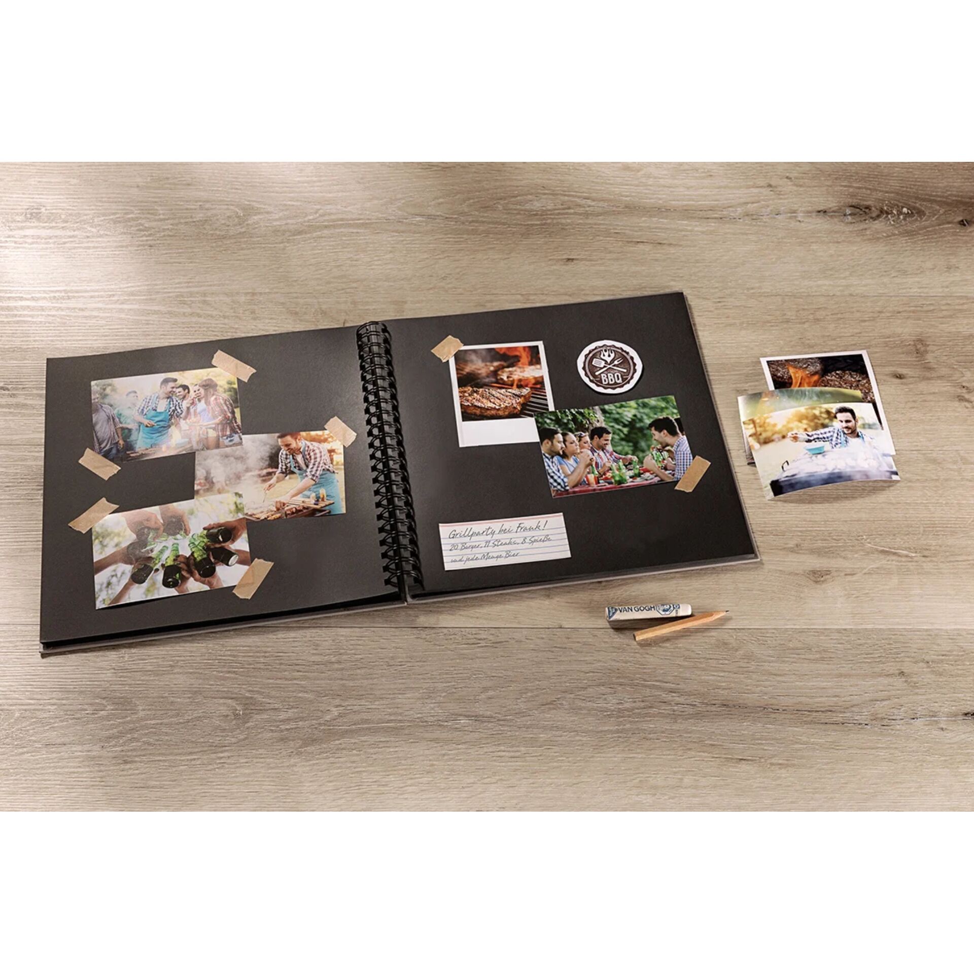 Fotoalbum, Scrapbuch, Fotos, Bilder, Pencil