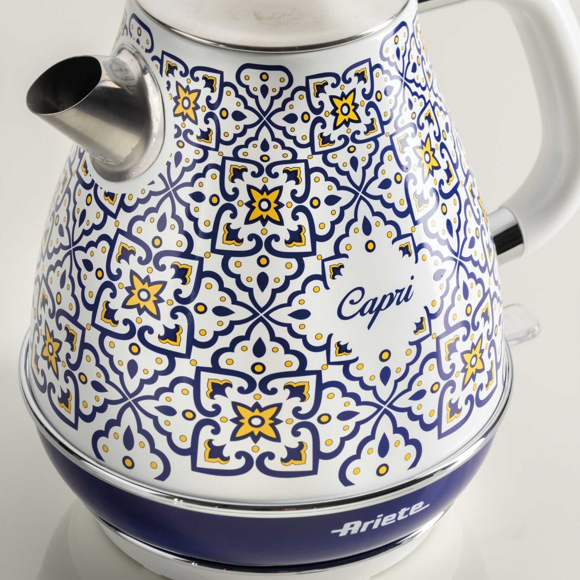 Kochtopf, Kochgeschirr, Kessel, Karaffe, Kachel-Design, Blau-Weiß Muster, Ariete