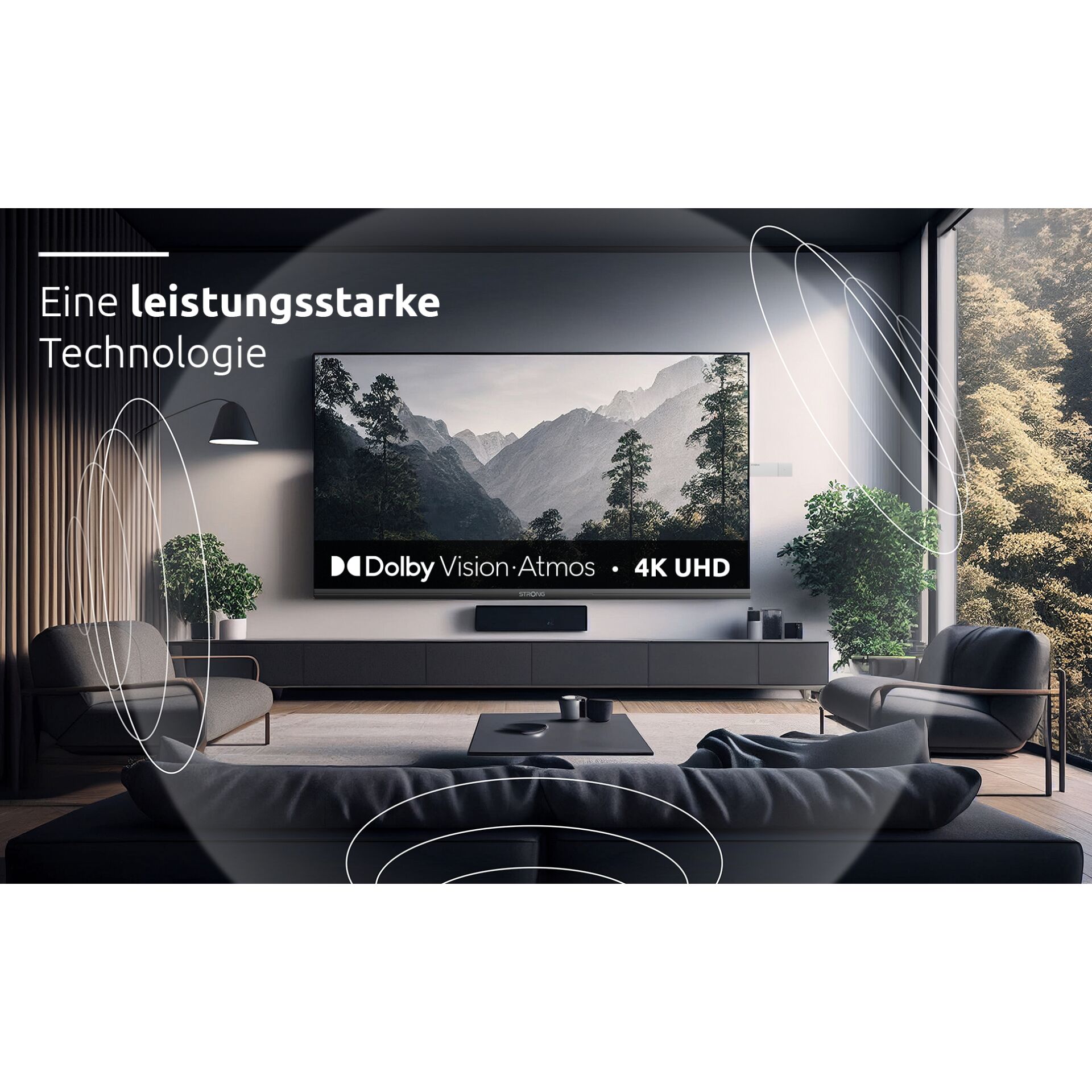 Fernseher, 4K UHD, Dolby Vision, Atmos, Wohnzimmer