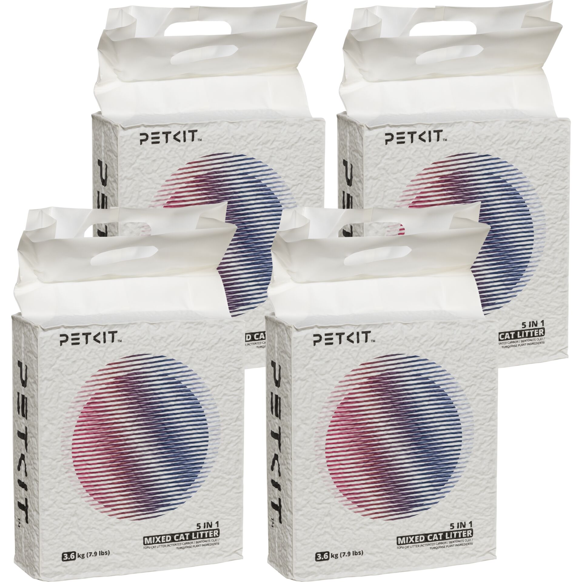 PETKIT 5 in 1 gemischtes  Katzenstreu 4 Stück