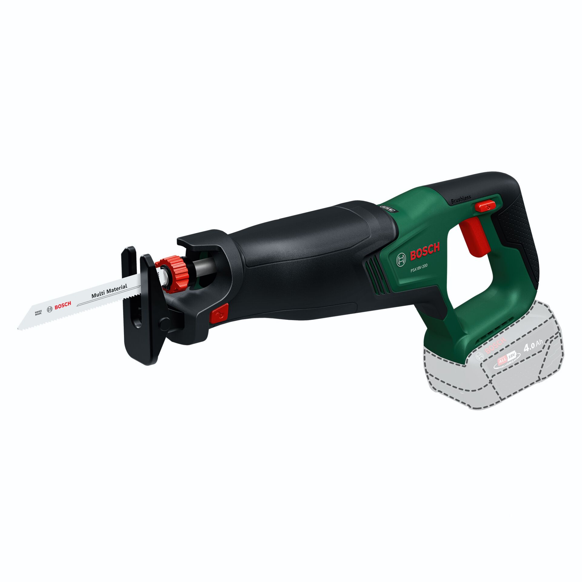 reciprocating saw, akku betrieb, grün, rot trigger, batterie betrieben