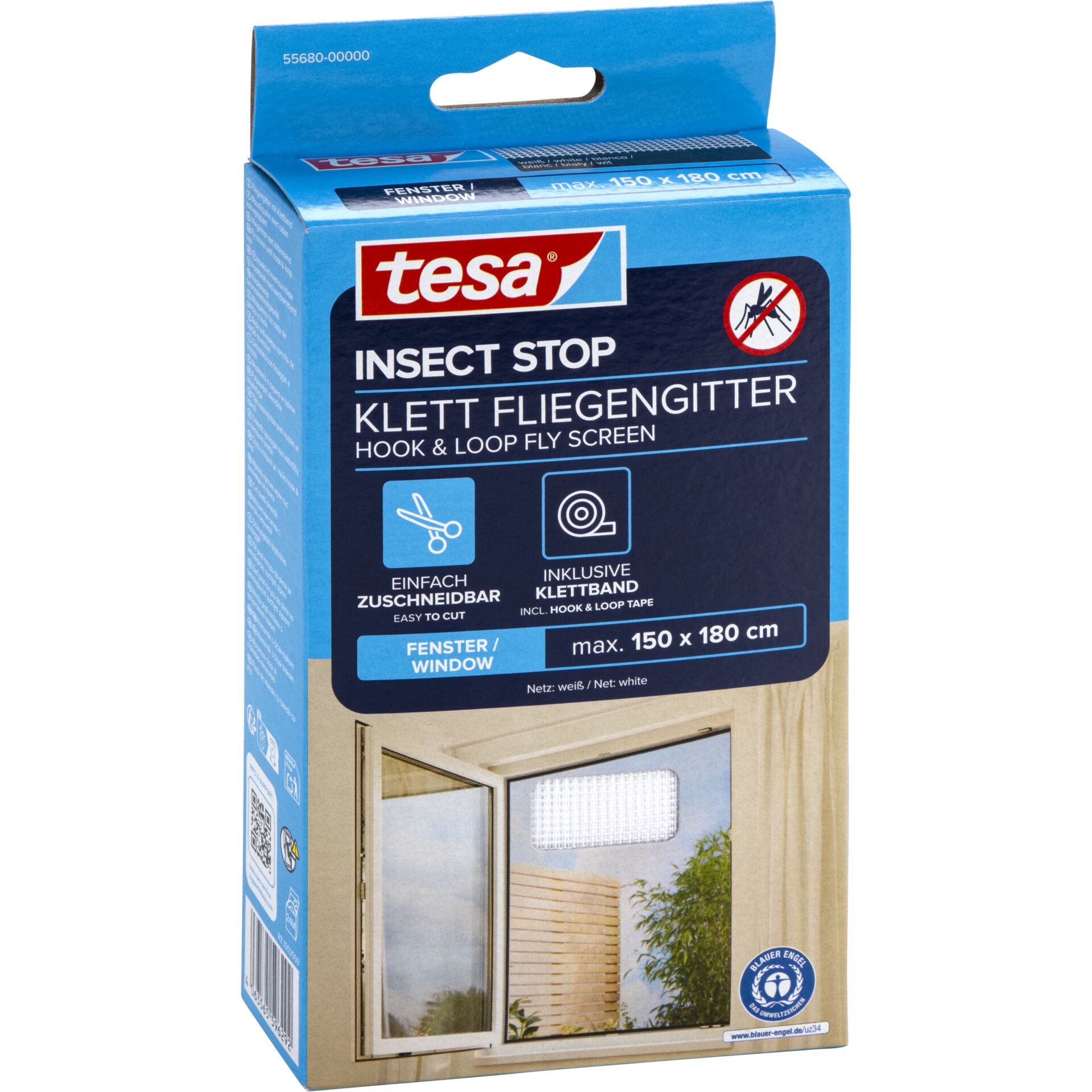 Tesa Insect Stop Standard  1,5m x 1,8m weiß 55680