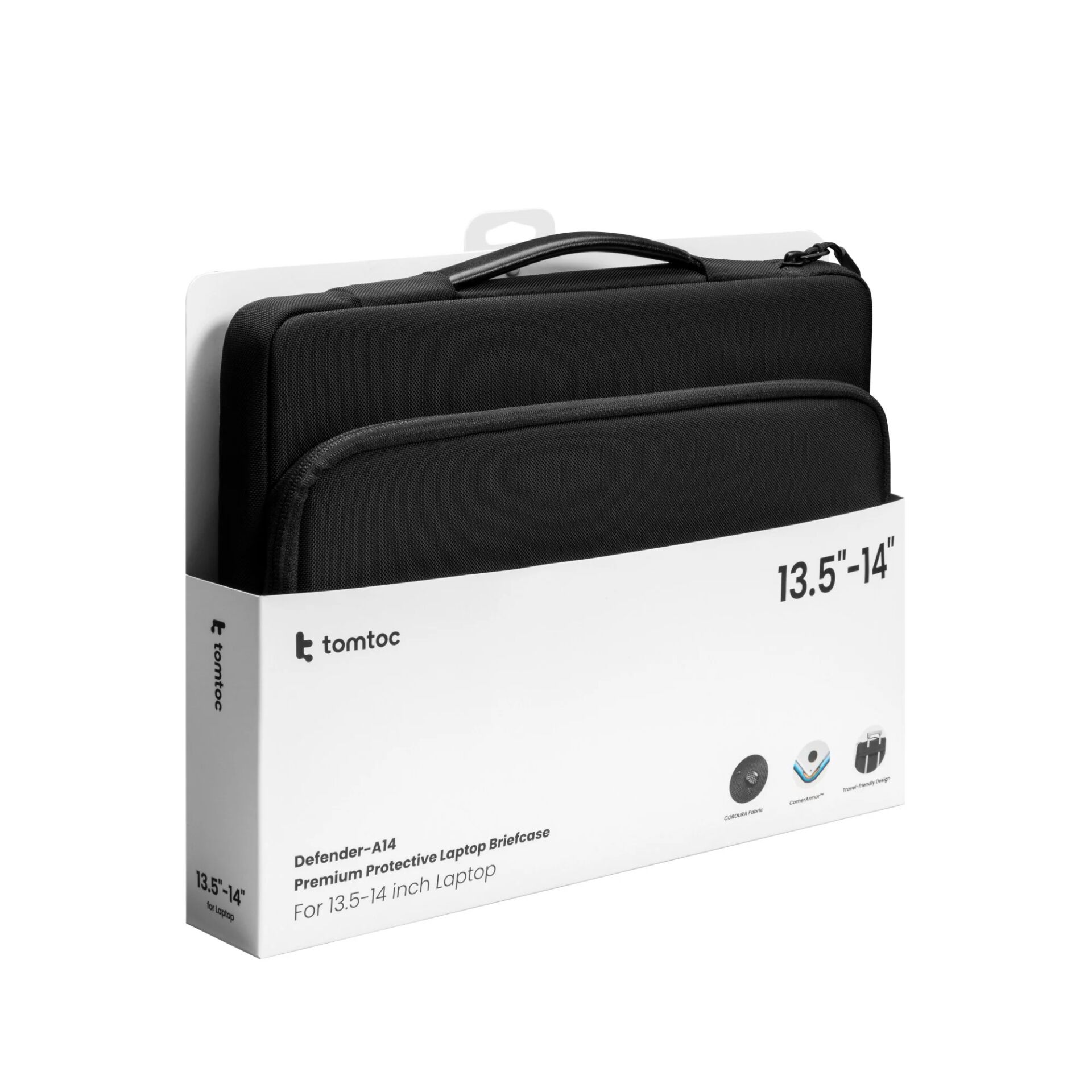 Laptoptasche, Schutzhülle, Koffer-/Tasche, Schwarz, 13.5-14 Zoll