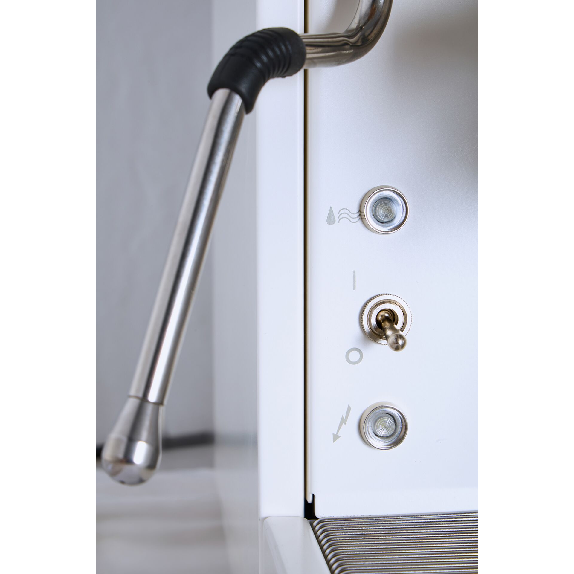 Espressomaschine, Armatur, Schalter, Druckknopf, Spüle