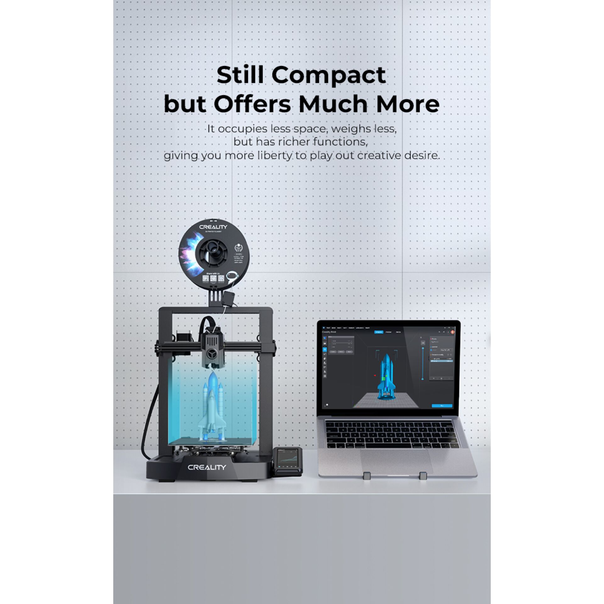 3D-Drucker, Filament, Build-Plate, Modellbau, Laptop-Setup