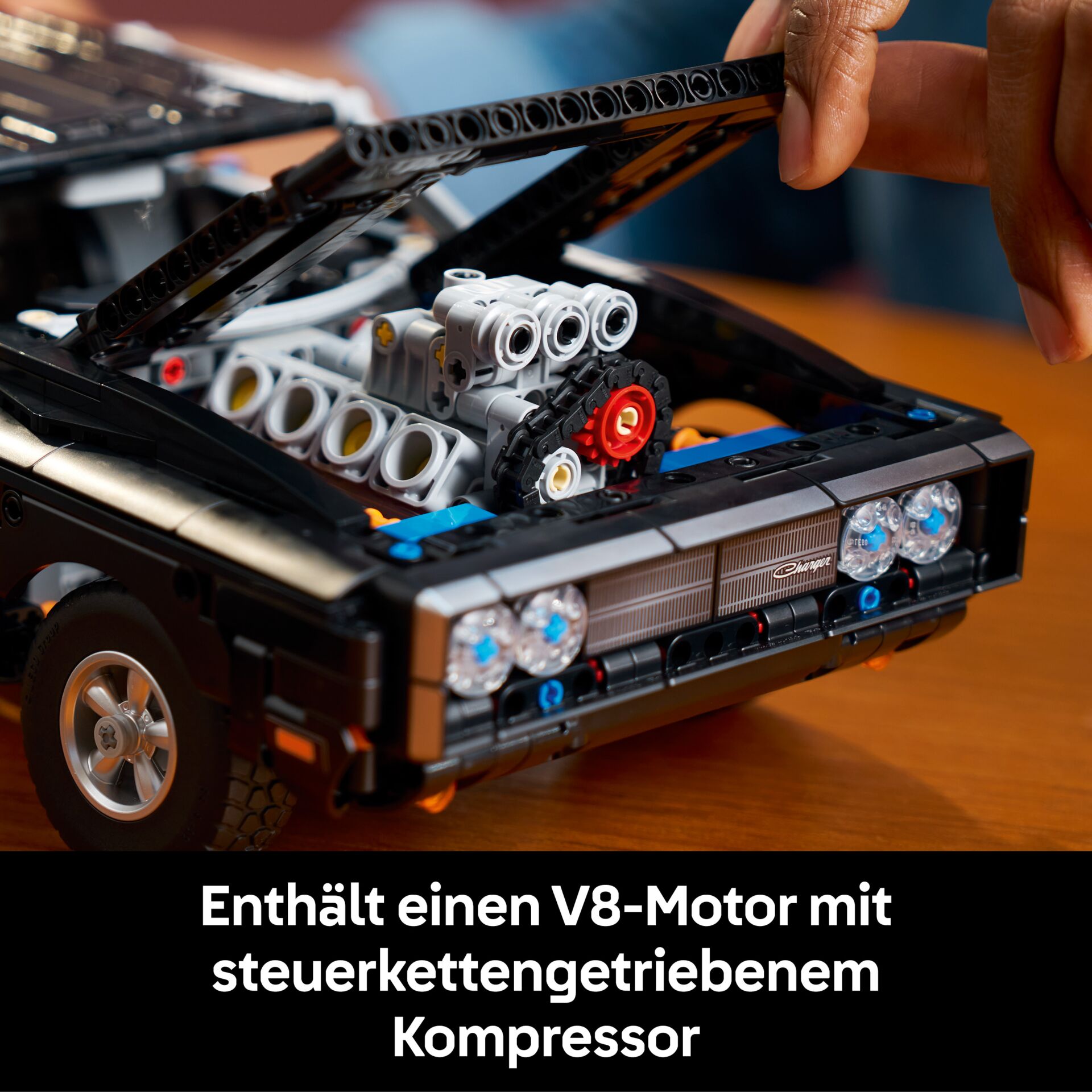 LEGO, Motor, V8-Motor, Kompressor, Engine