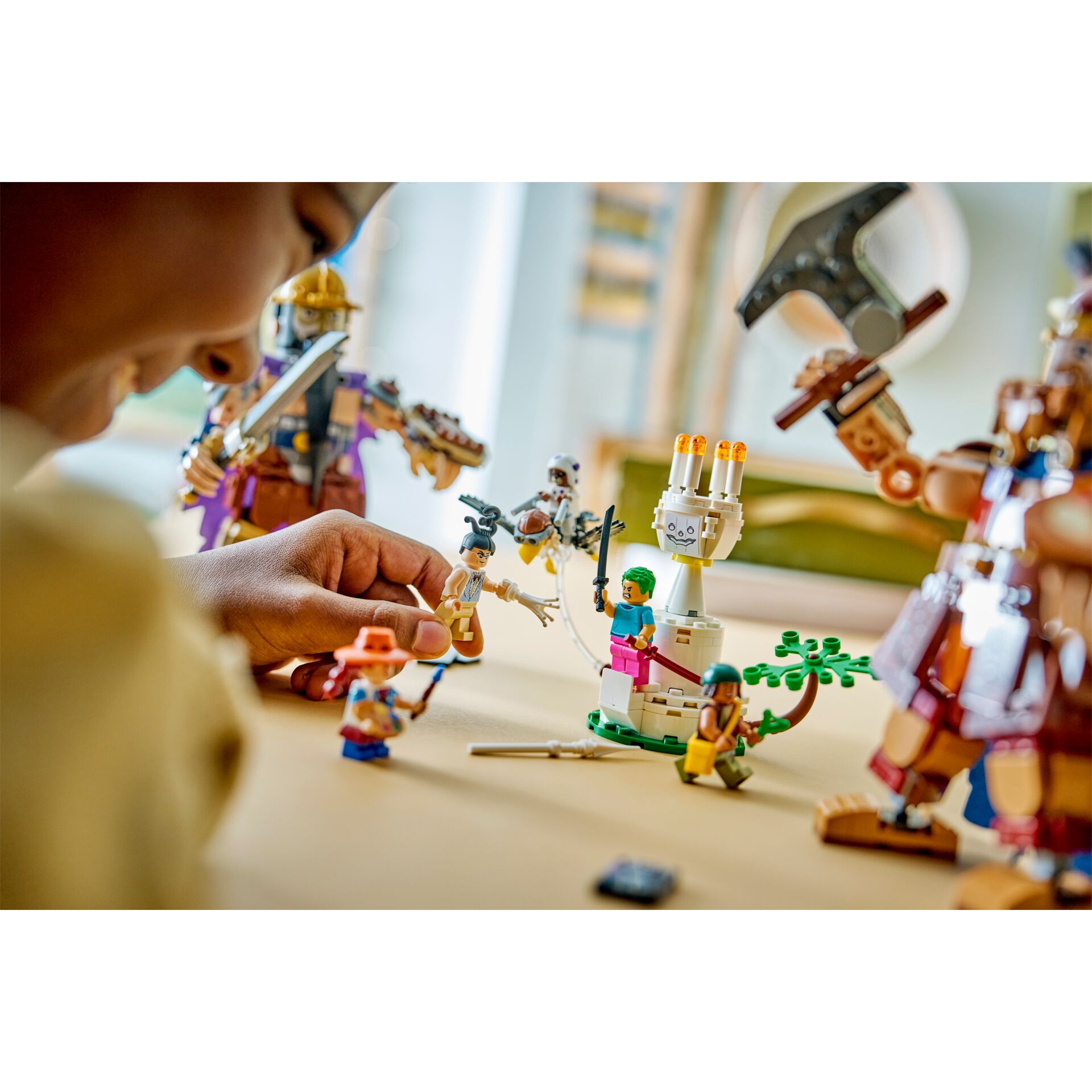 Spielzeug, LEGO, Kleinefiguren, Bausteine, Szene mit Figuren