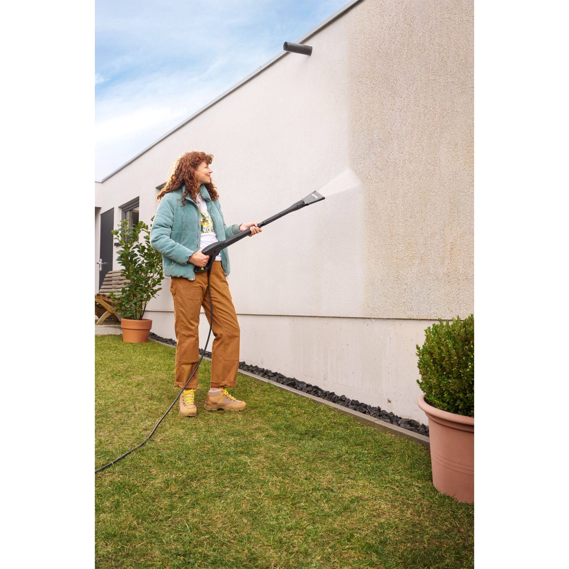 Innenarchitektur, Gras, Rasen, Garten, Person